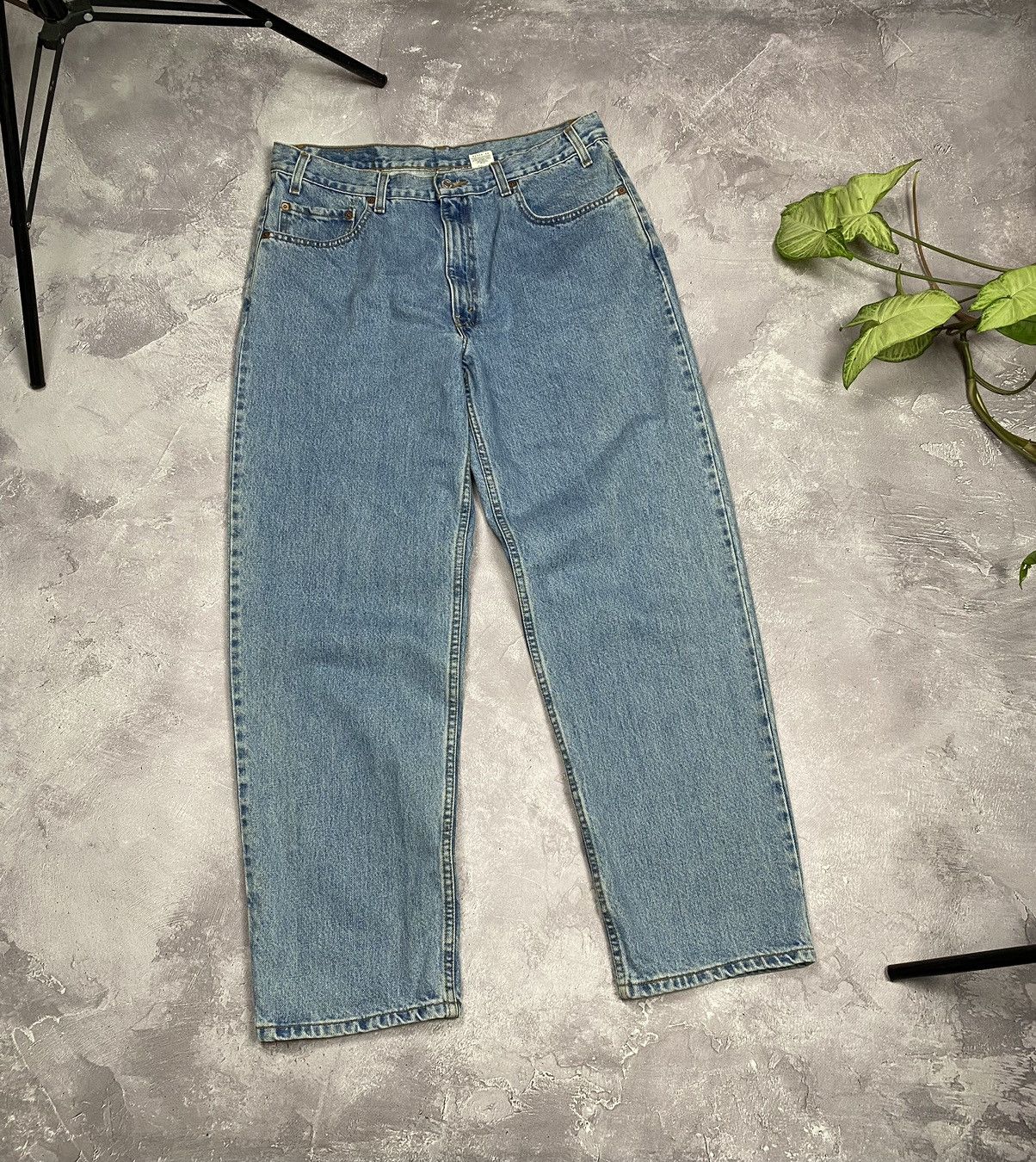 Jean × Levi's × Vintage Vintage Levis 550 1999 Jeans Baggy Wash Denim Blue Size US 36 / EU 52 - 12 Thumbnail