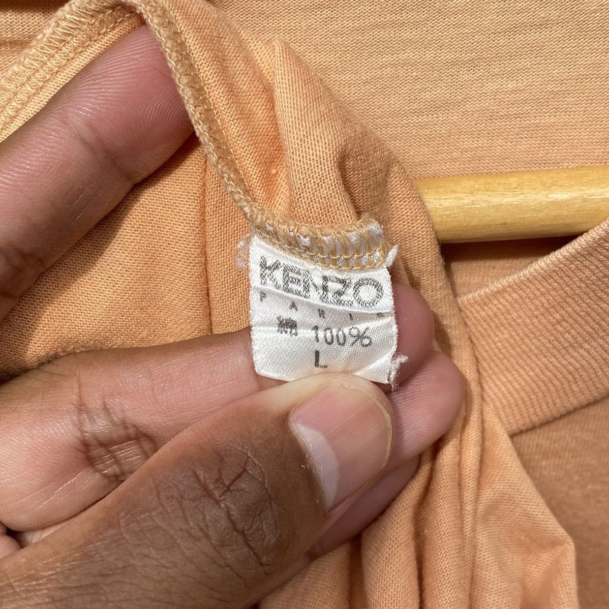 Kenzo Rare! Vintage Kenzo Bonne Pensee Du Matin Wording Art Shirt Size US L / EU 52-54 / 3 - 14 Thumbnail