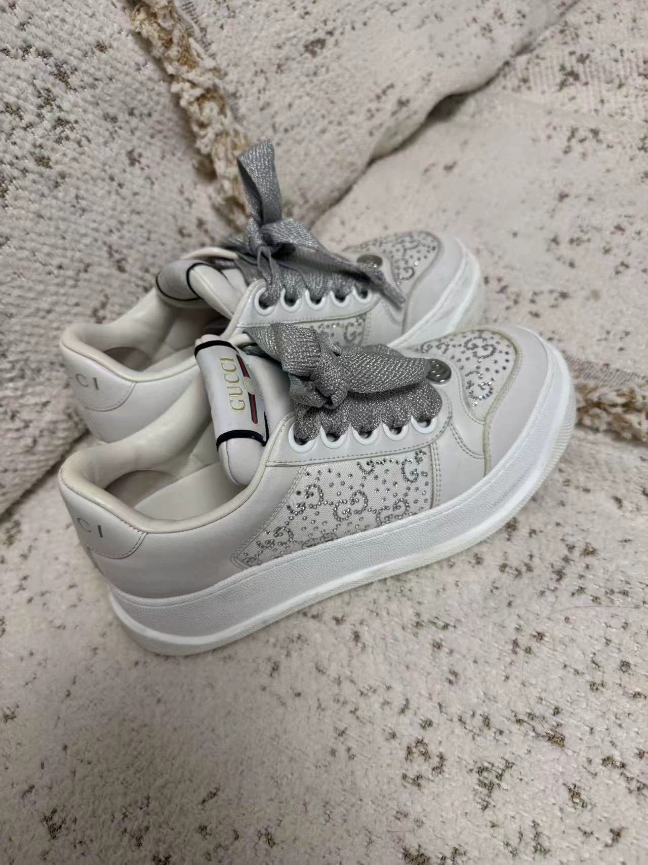Gucci Gucci Full Pave Diamond Pangding 37 Size US 6.5 / IT 36.5 - 2 Thumbnail