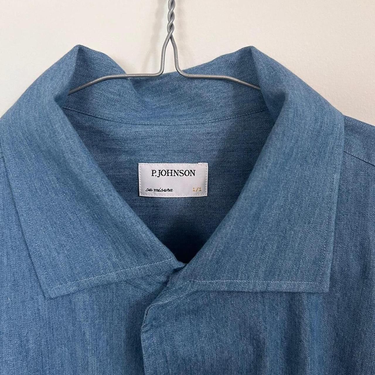P. Johnson Mid Denim Shirt Size US M / EU 48-50 / 2 - 2 Thumbnail