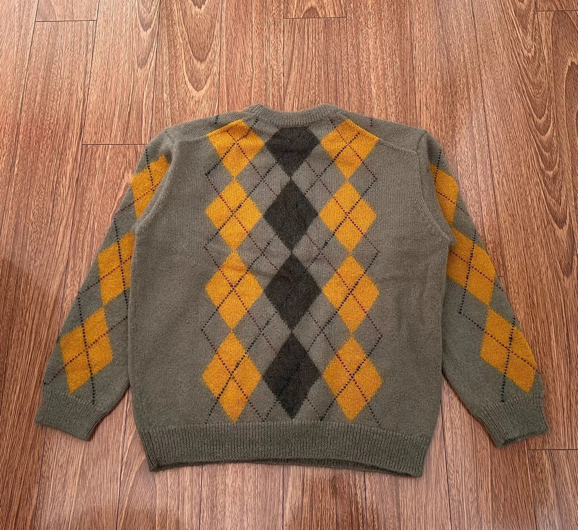 BEAUTY&YOUTH beauty&youth H Argyle Wool Sweater Size US L / EU 52-54 / 3 - 2 Thumbnail