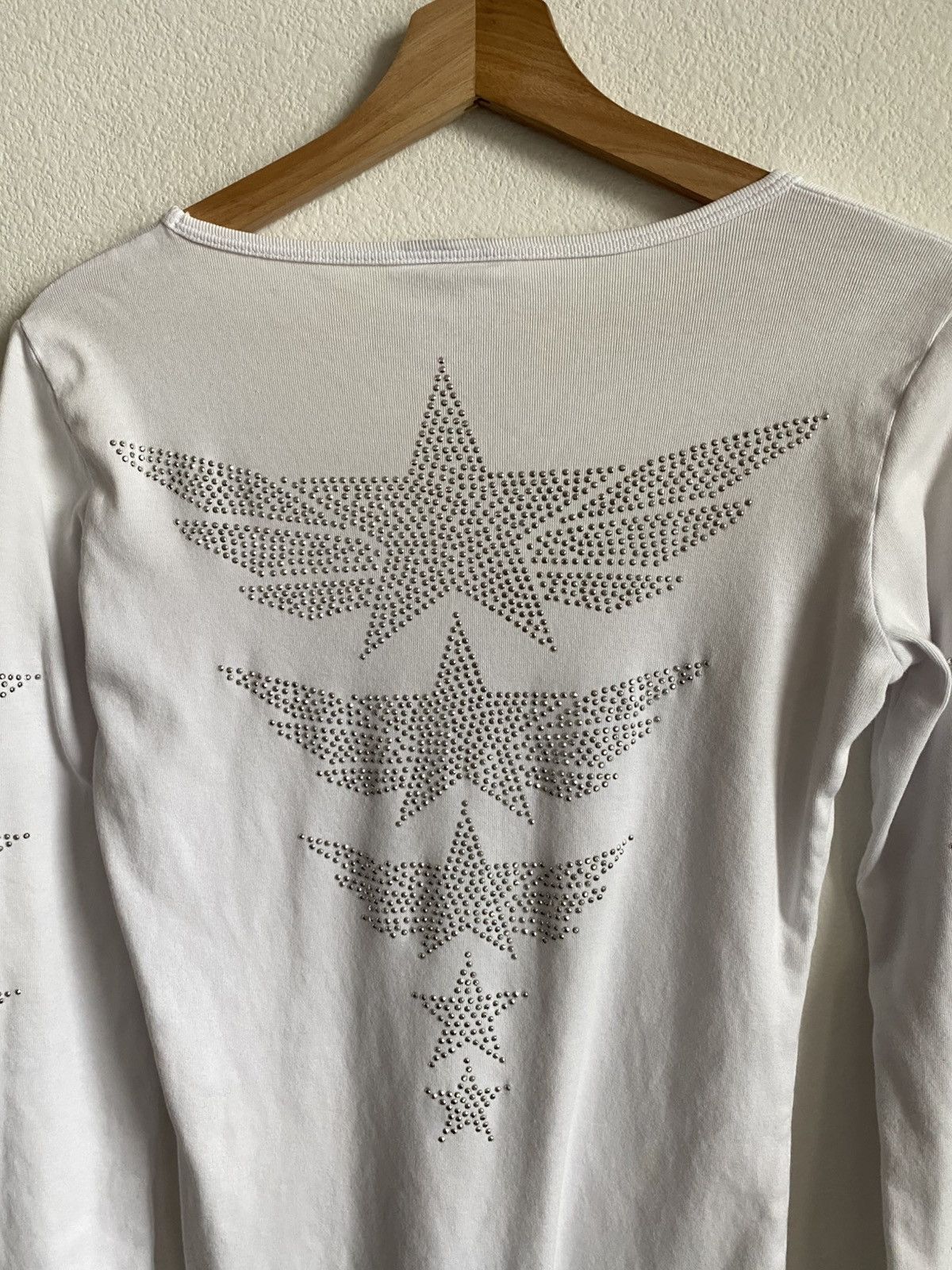Other Y2K Rhinestone Star Grunge Long Sleeve Tee Size M / US 6-8 / IT 42-44 - 6 Thumbnail