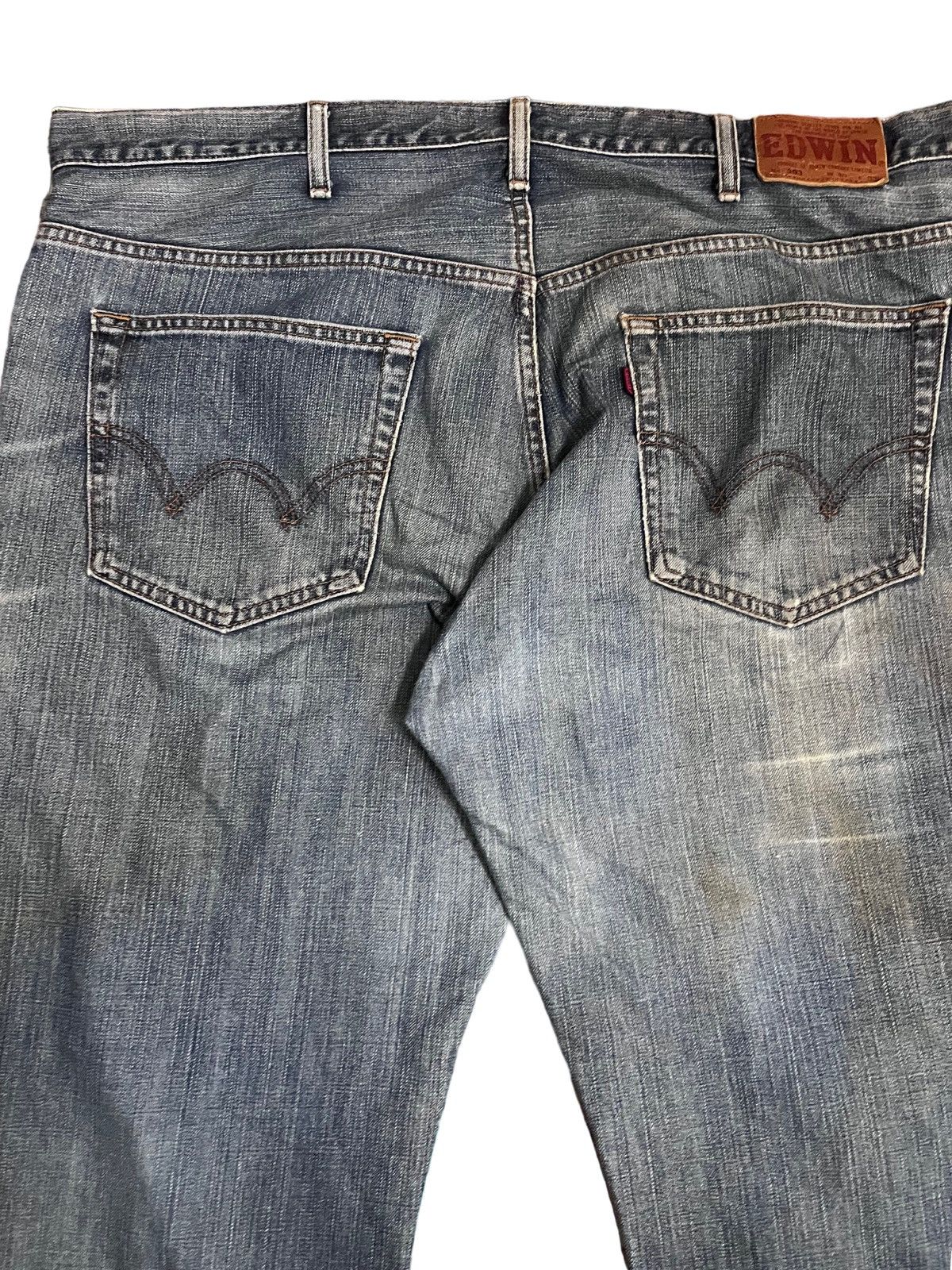 Edwin × Japanese Brand × Vintage Vintage Edwin 503 Baggy Flintlock Patches Style Denim Size US 41 - 7 Thumbnail