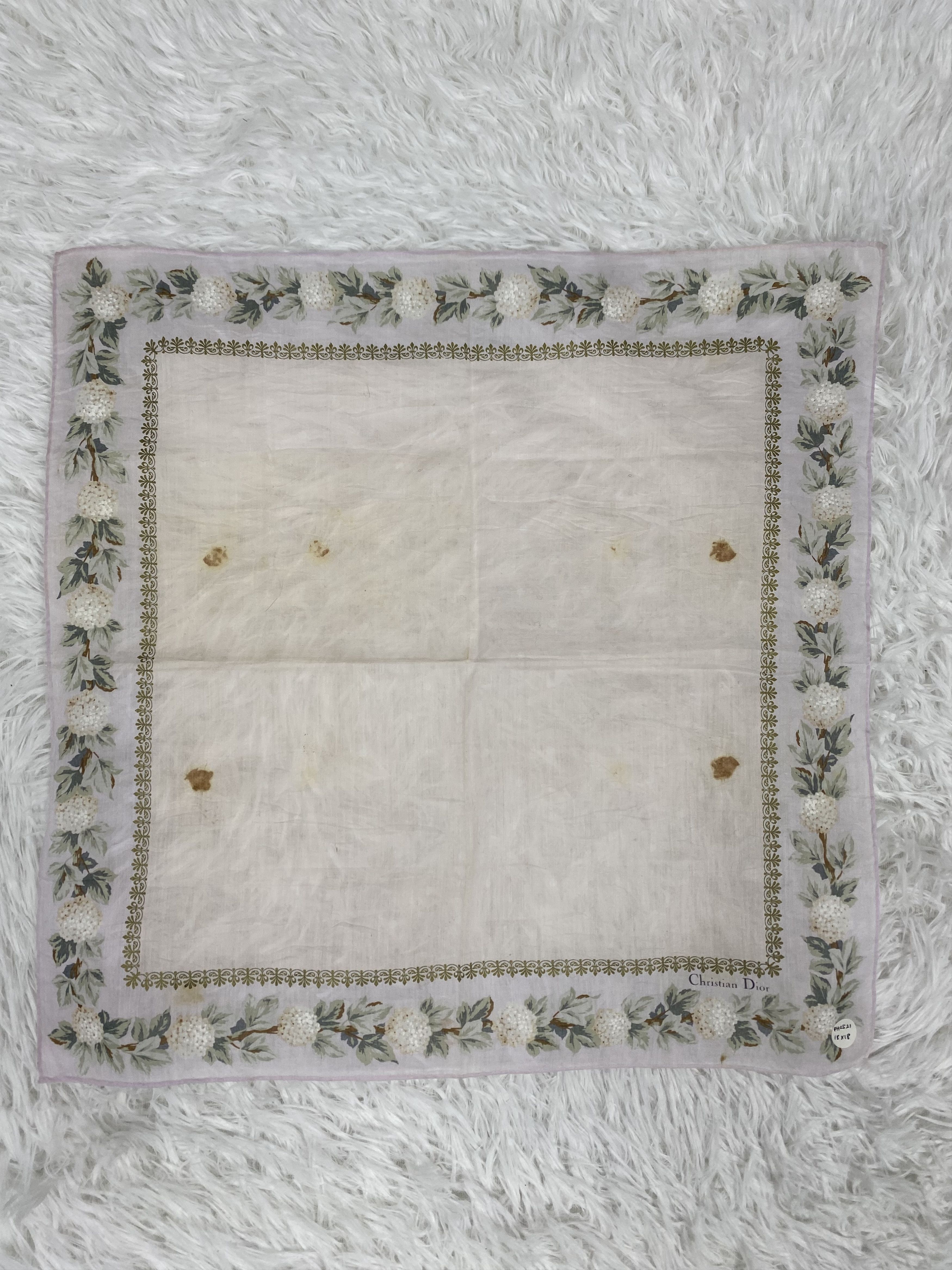 Vintage Vintage Christian Dior Handkerchief Neckerchief PH0521 Size ONE SIZE - 3 Thumbnail