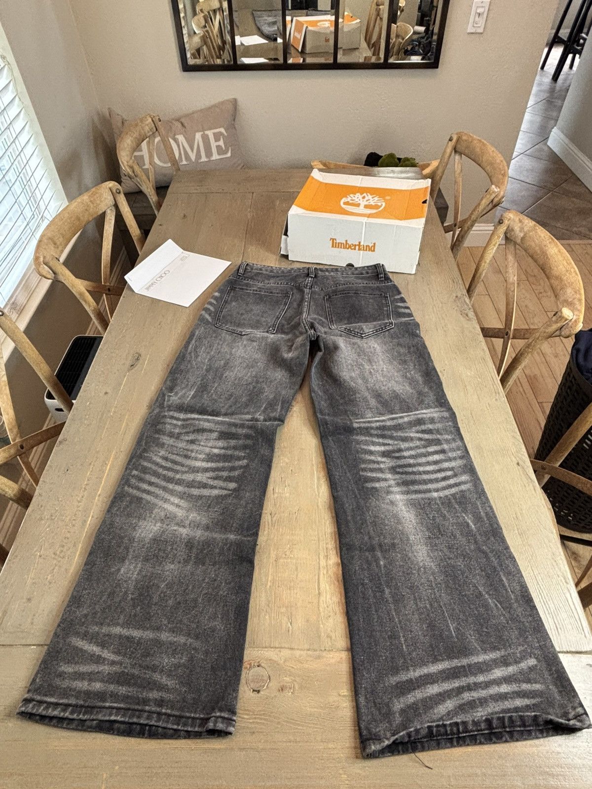 Other Noir Crease Denim Jeans Size US 32 / EU 48 - 3 Thumbnail