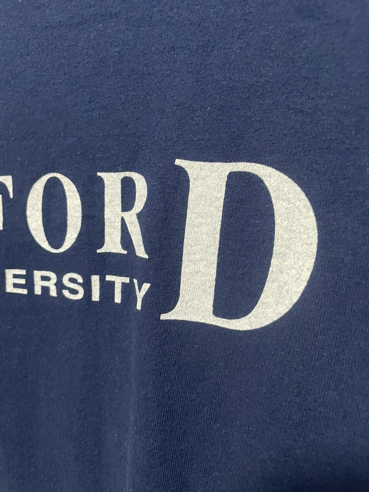 Vintage Vintage 90s Why Study Oxford University T Shjrt Rare Tee Size US XL / EU 56 / 4 - 14 Thumbnail