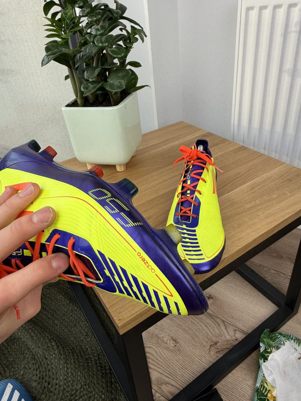 Adidas Adidas Adizero F50 FG yellow/purple/orange us10.5 Size US 10.5 / EU 43-44 - 19 Thumbnail
