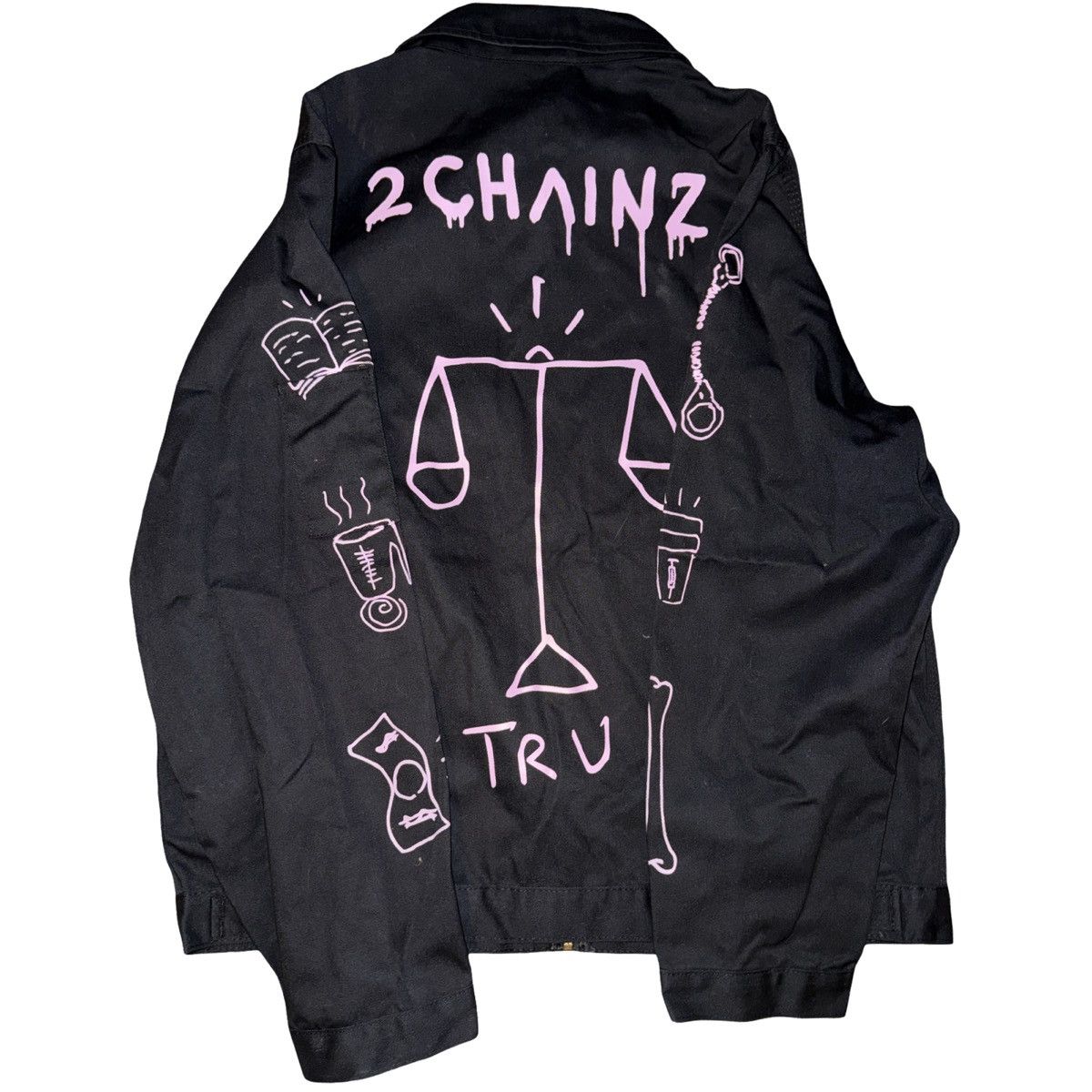 Dickies Dickies 2 chainz black and pink jacket Size US L / EU 52-54 / 3 - 1 Thumbnail