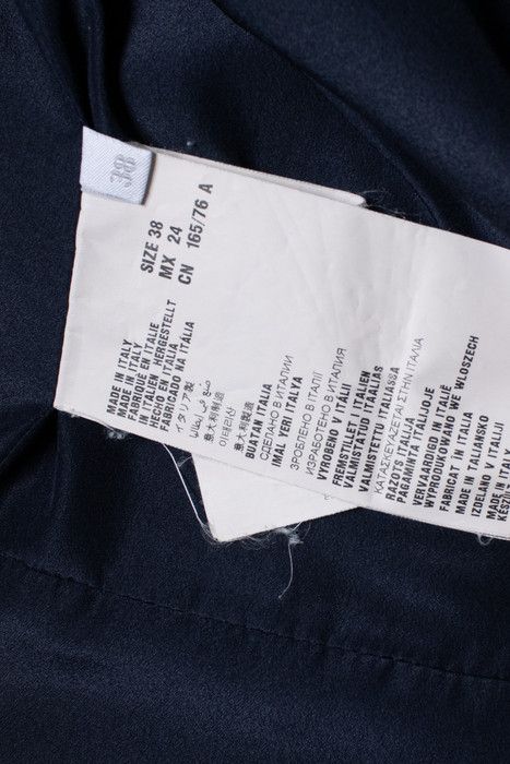 Miu Miu Miu Miu, blue jacket with belt and sequinned collar Size M / US 6-8 / IT 42-44 - 6 Thumbnail