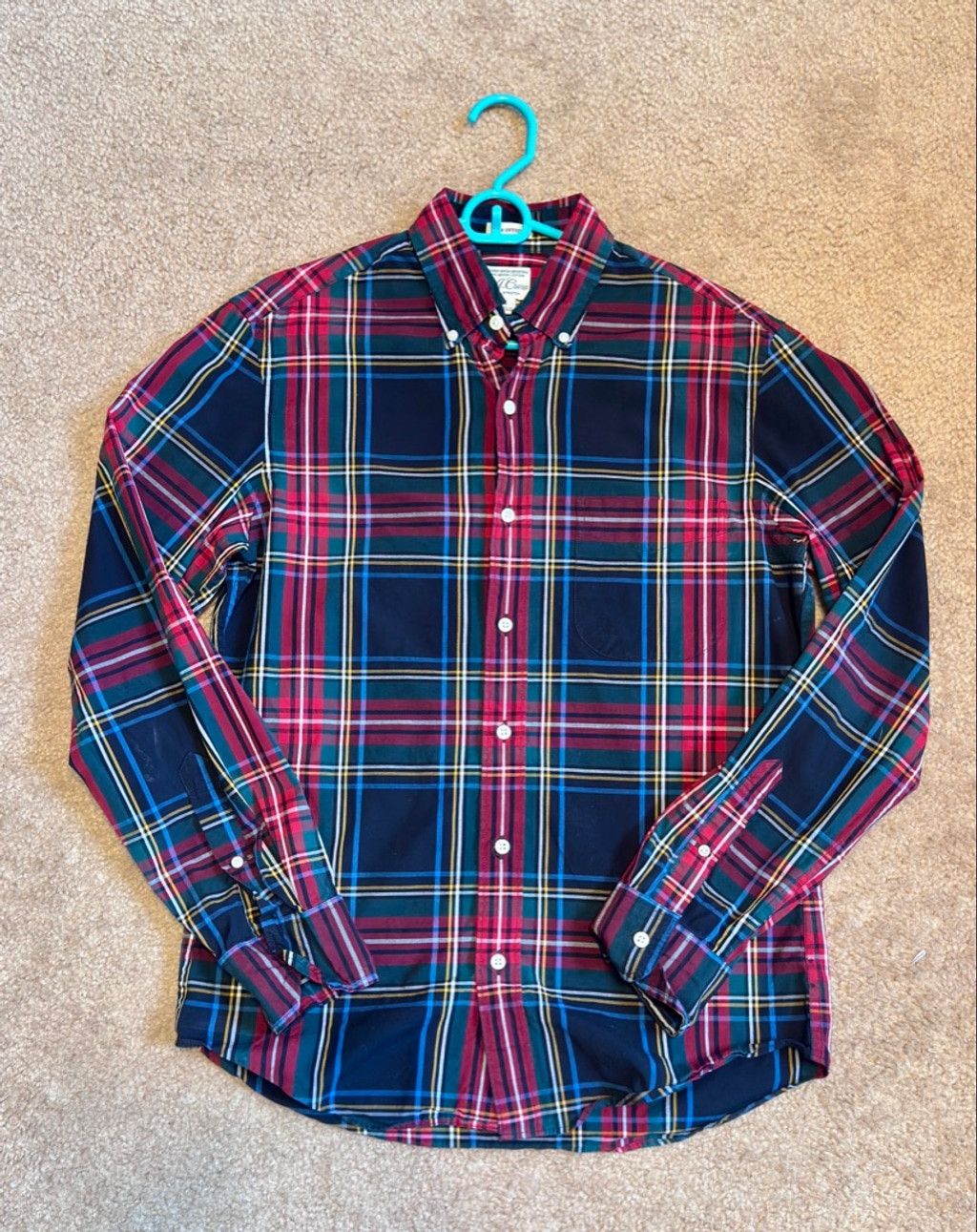 J.Crew Mens JCrew Slim Multi-Color Plaid Button Down Sz-S Size US S / EU 44-46 / 1 - 2 Thumbnail