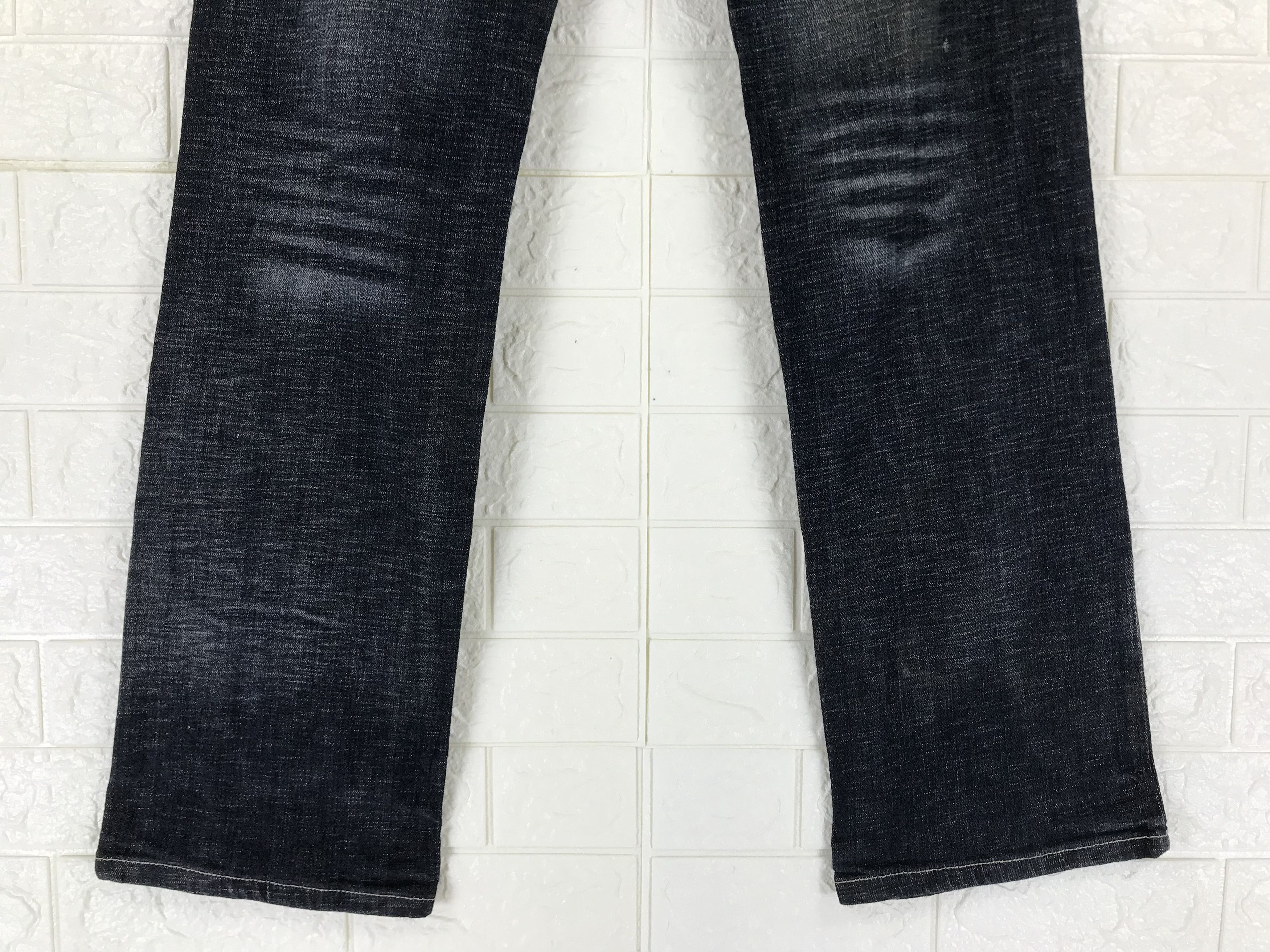 Japanese Brand Japanese Double Waist Victory Freedom Faded Black Jeans Size US 30 / EU 46 - 4 Thumbnail