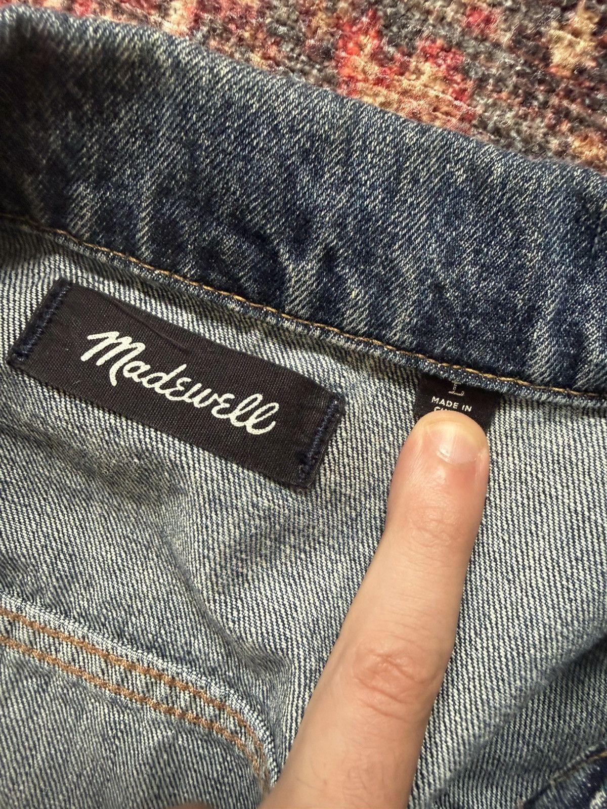 Madewell Madewell Denim Trucker Jacket Size US L / EU 52-54 / 3 - 2 Thumbnail