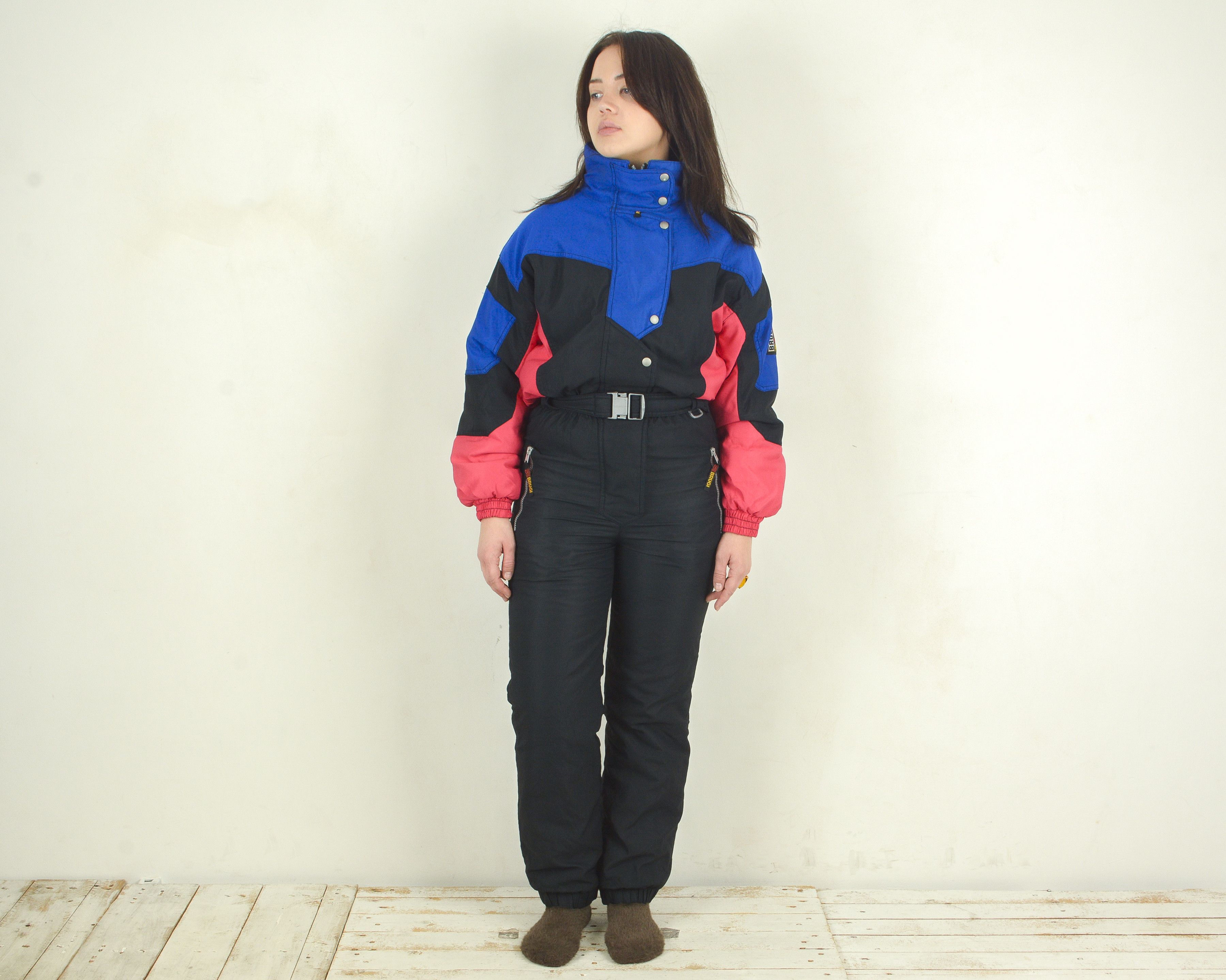 Vintage BRUGI Ski Wear y2k Snow Suit Women S Jumpsuit Skisuit Size 27" / US 4 / IT 40 - 1 Thumbnail