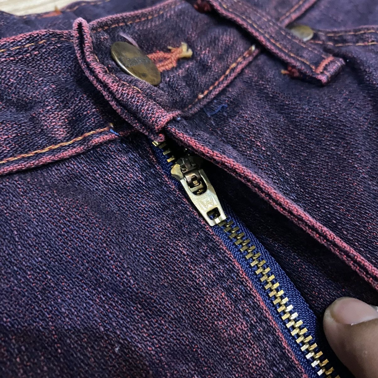 Wrangler 2000s Vintage Wrangler Purpel Flared Denim Pants Size US 30 / EU 46 - 6 Thumbnail