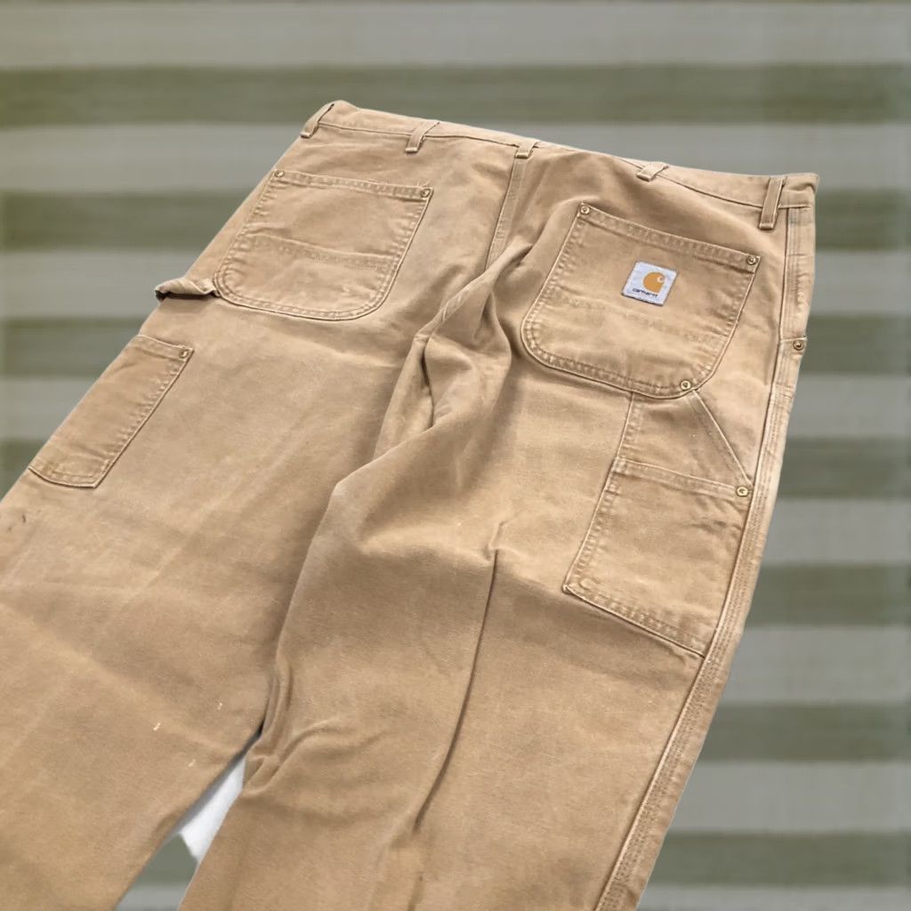 Carhartt VINTAGE Carhartt Jeans Pants Brown 40x26 Carhartt Double Knee Carpenter 5-Pocket Regular Mens Brown Denim Straight N/A Size US 40 / EU 56 - 1 Thumbnail