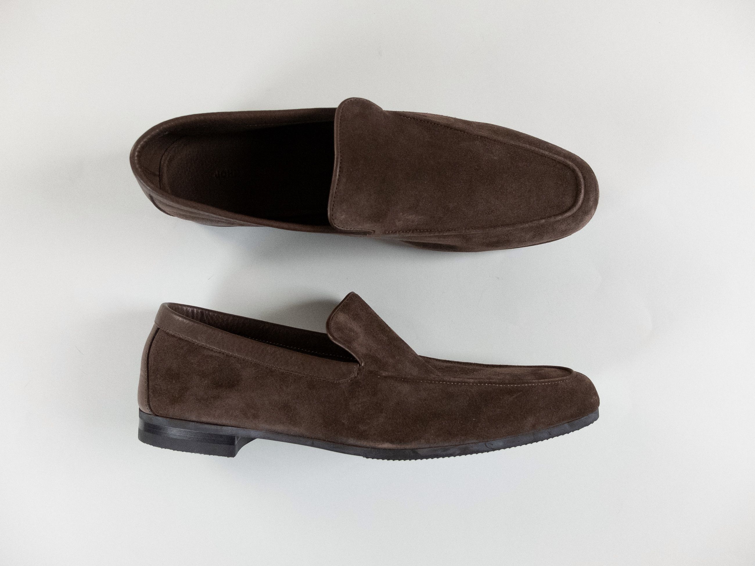 John Lobb JOHN LOBB Tyne brown suede & leather unlined loafers 10 43 Size US 10 / EU 43 - 1 Thumbnail