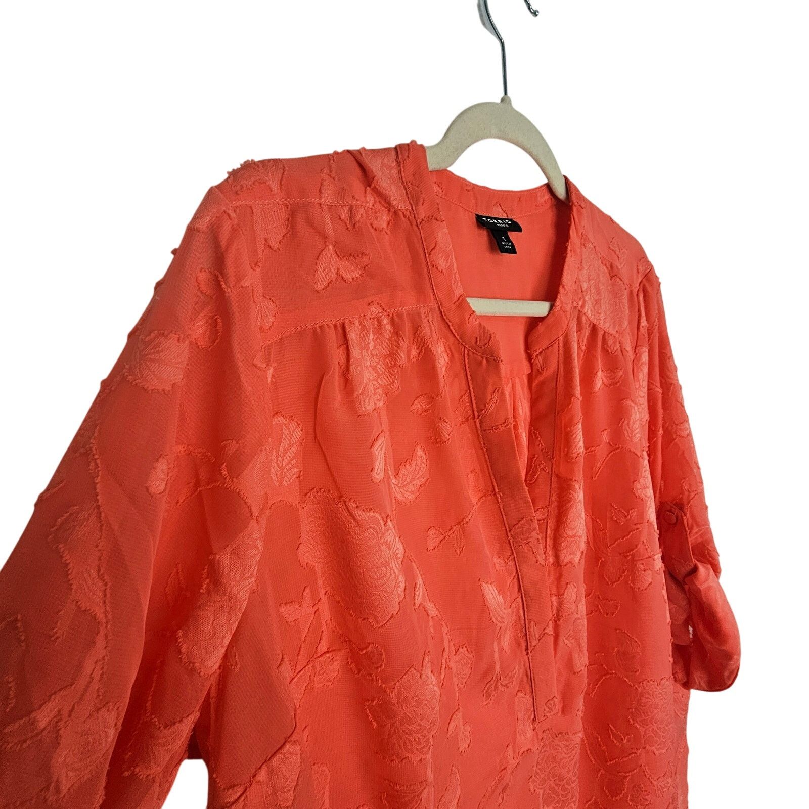 Torrid Torrid Sheer Floral Harper Blouse Plus Size 1X Bright Spring Size XL / US 12-14 / IT 48-50 - 5 Thumbnail