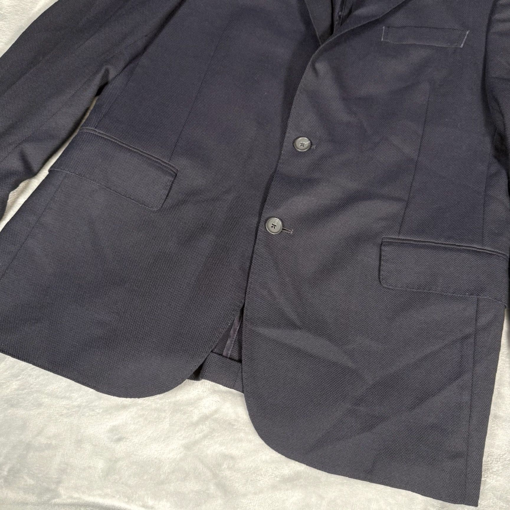 Brooks Brothers Brooks Brothers Classic Blazer Jacket Mens 42R Wool Navy Blue Single-Breasted Two-Button 2 Piece Slim Regular Casual Business Coat Size 42R - 2 Thumbnail