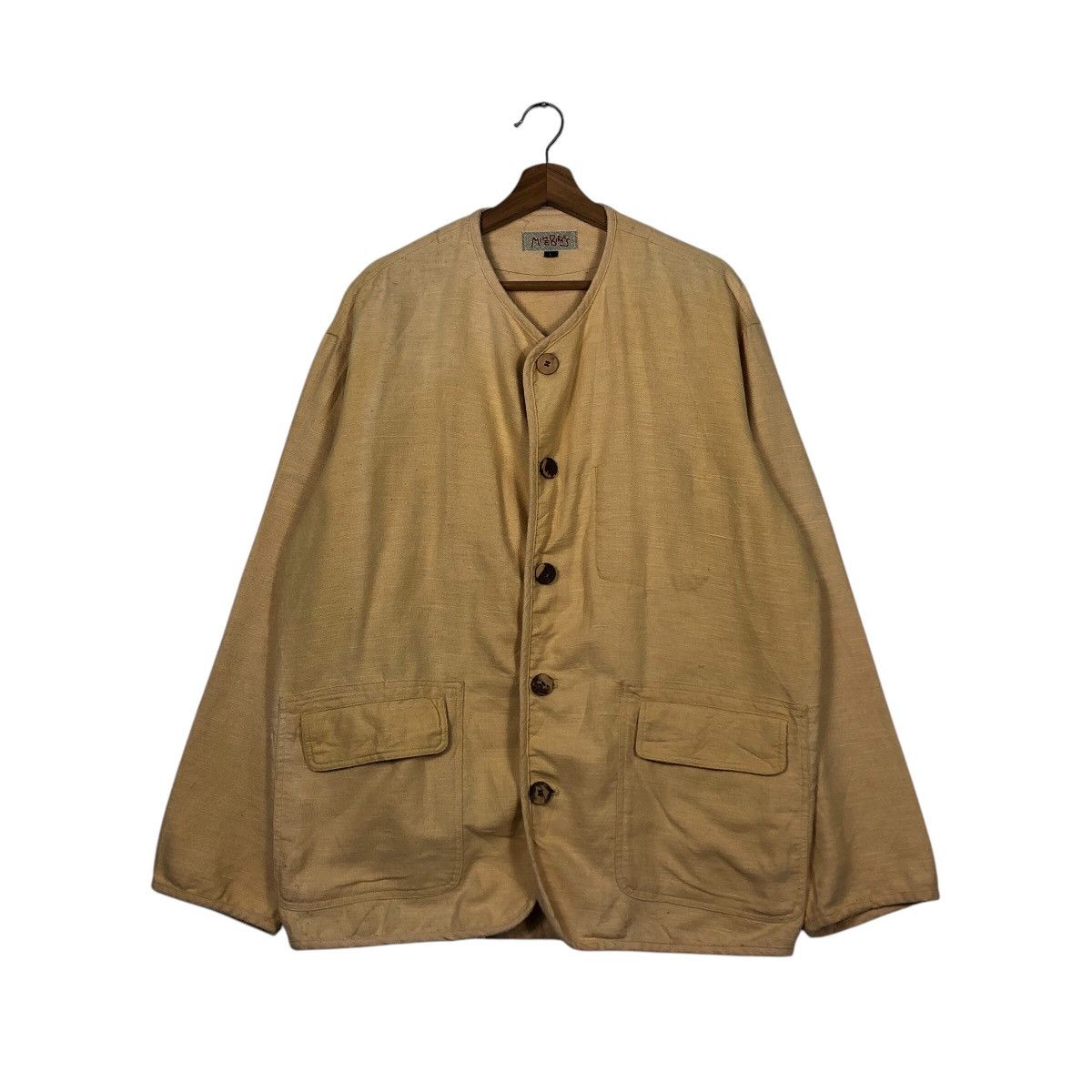 Japanese Brand 📌Vintage Chore Worker Jacket Y Collar Mike Birnes Kapital Size US L / EU 52-54 / 3 - 2 Thumbnail