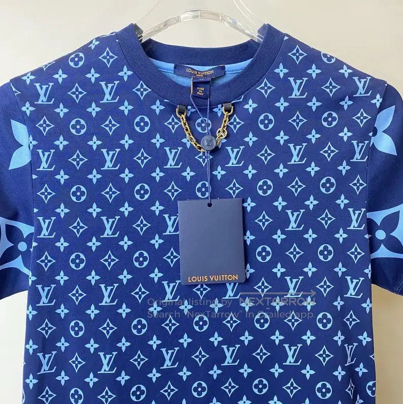 Other Louis Vuitton Blue Cotton T. Size XS / US 0-2 / IT 36-38 - 3 Thumbnail