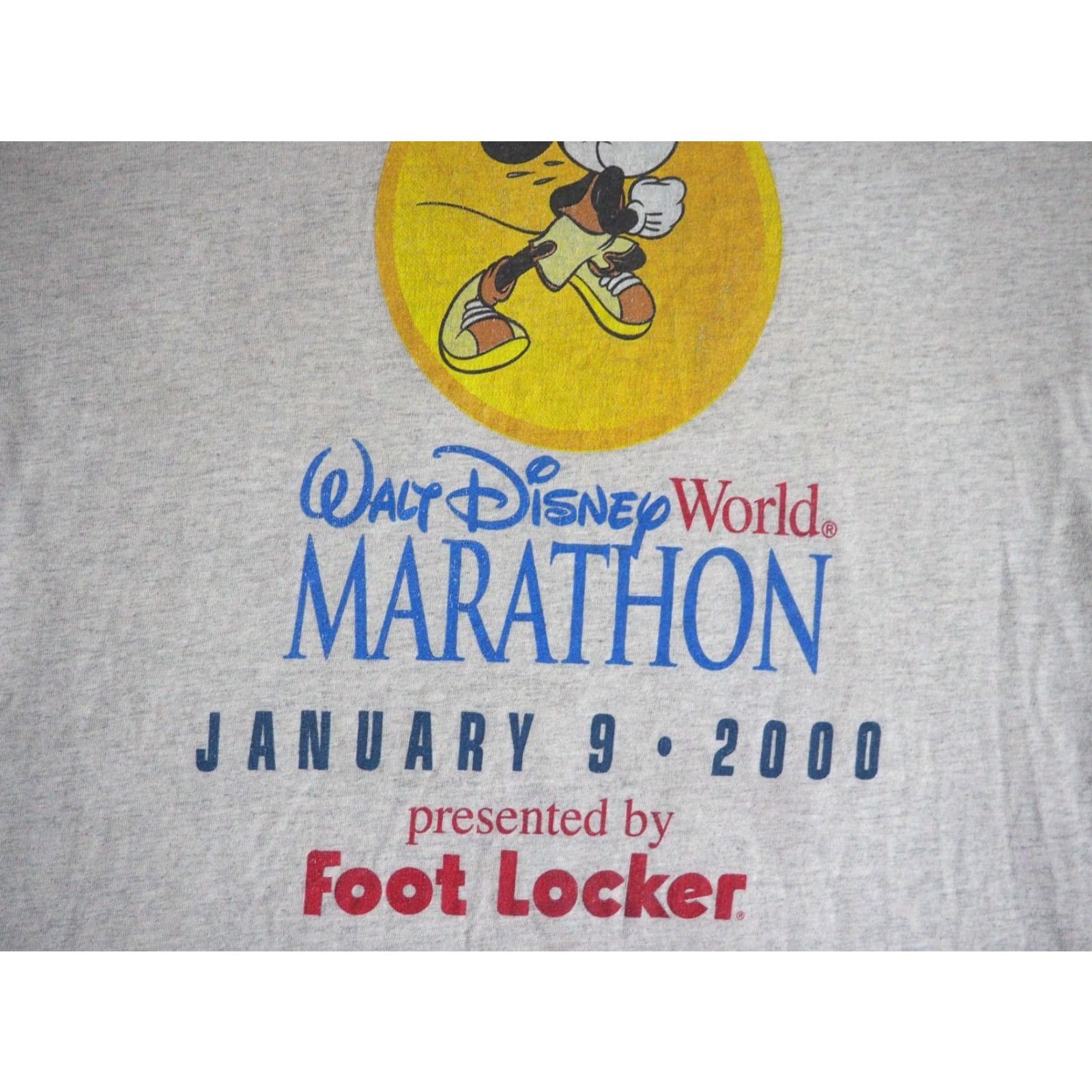 Disney VTG Disney T-Shirt Mens XL Long Sleeve Mickey Gray 2000s Walt Disney World Marathon Graphic Tee Size US XL / EU 56 / 4 - 3 Thumbnail
