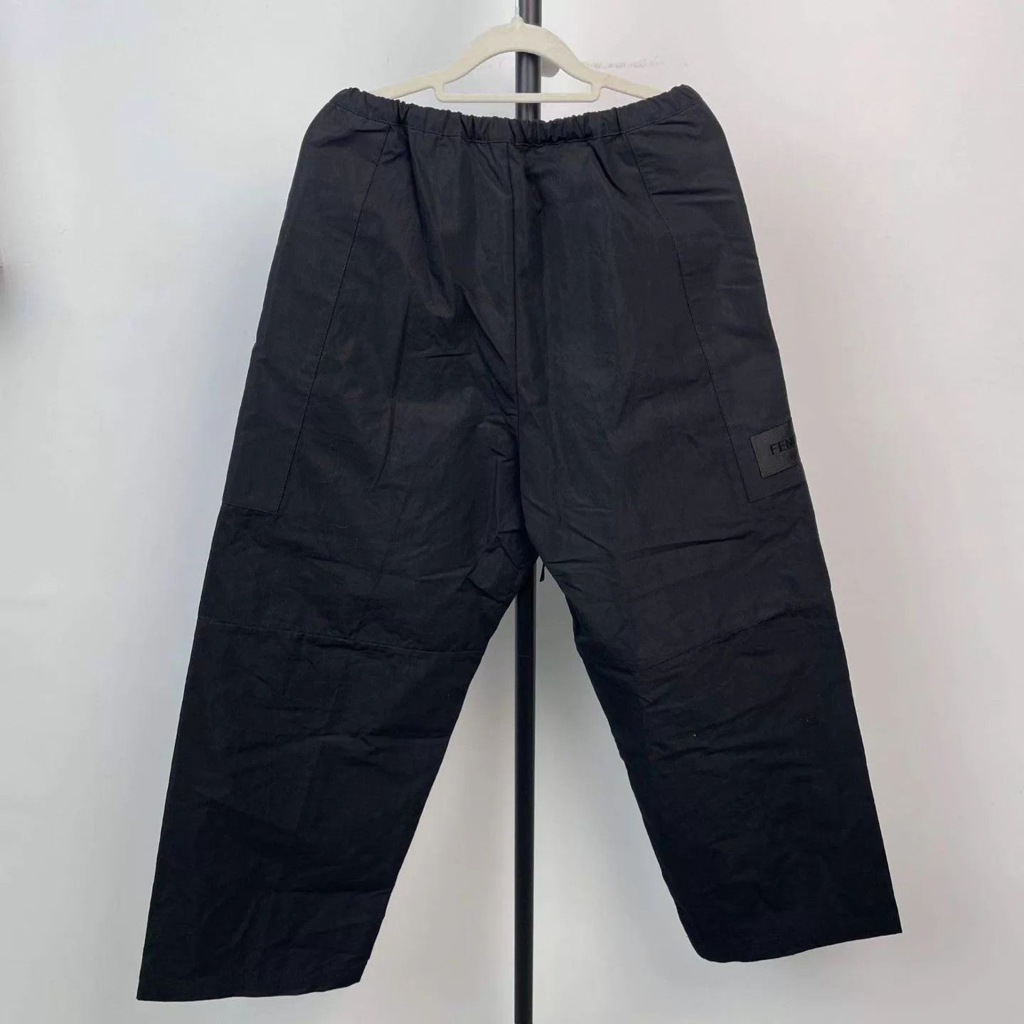 Fendi FENDI black nylon drawstring waist cargo pants 46 Size US 30 / EU 46 - 5 Thumbnail