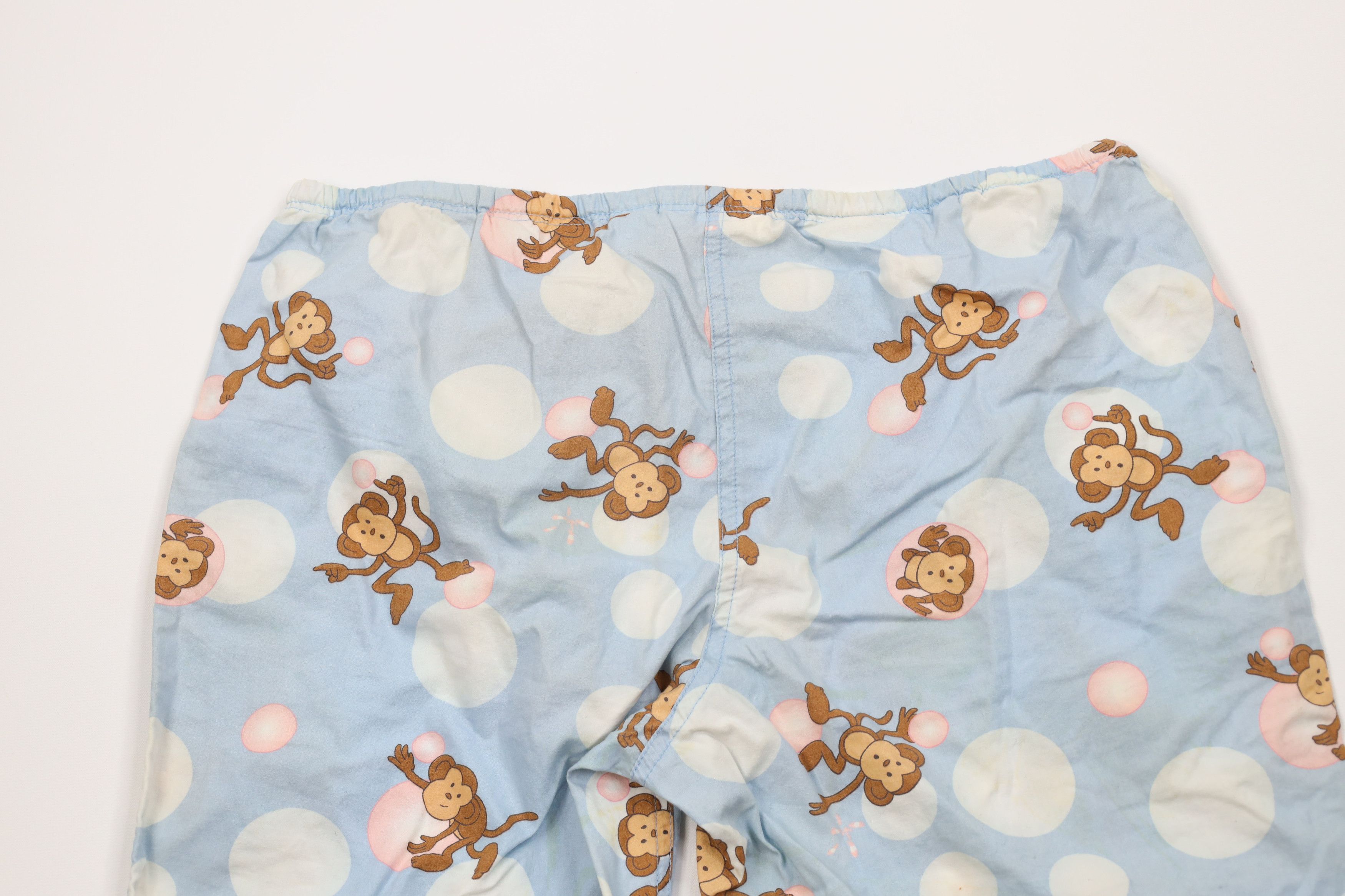 Aeropostale Vintage Y2K Aeropostale Babydoll Monkey Pajamas Pants Size 32" / US 10 / IT 46 - 12 Thumbnail