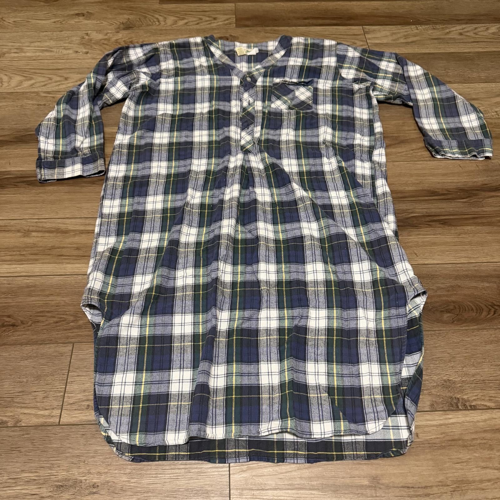 L.L. Bean Vintage L.L. Bean Plaid Flannel Night Shirt Pajama Mens XL Size ONE SIZE - 1 Thumbnail