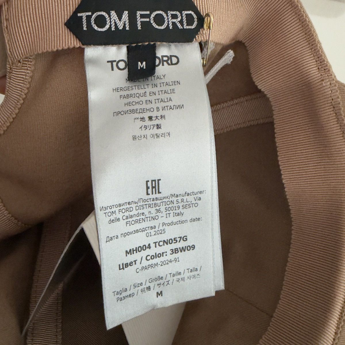 Tom Ford Tom Ford Baseball Cap Sand/Cream Medium 🚫READ DESCRIPTION🚫 Size ONE SIZE - 6 Thumbnail