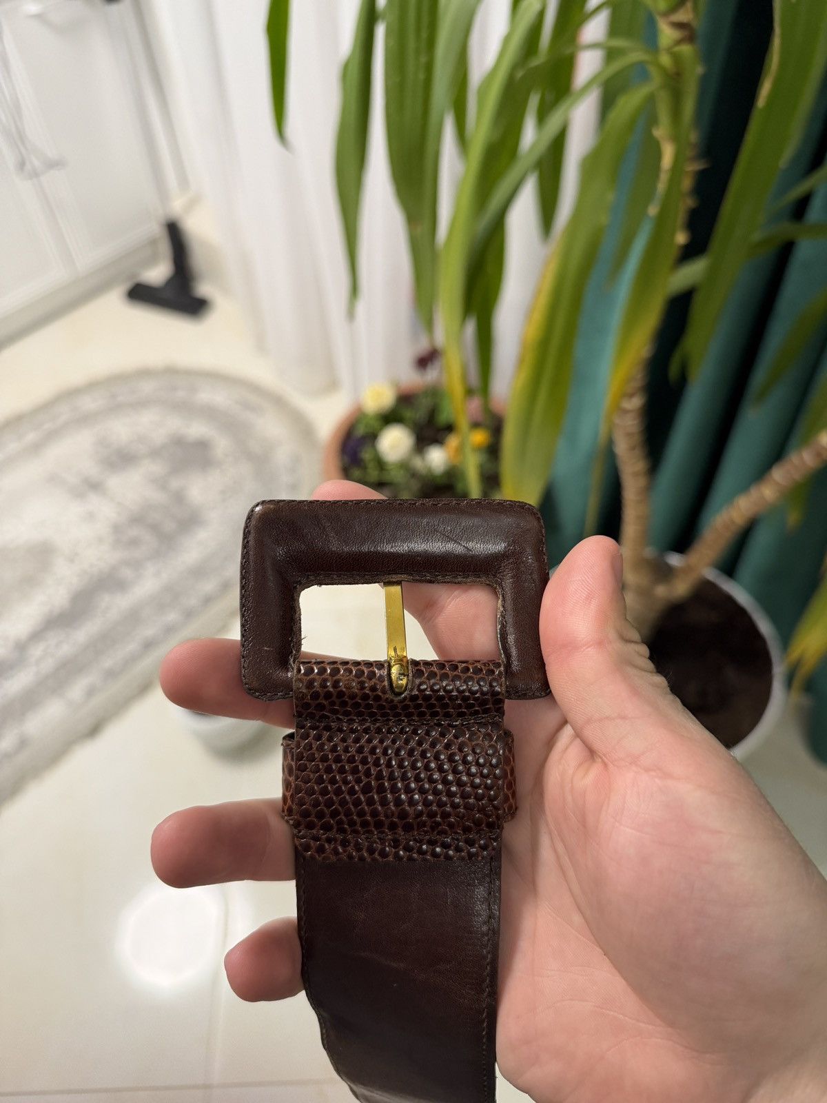 Prada Prada Belt Leather Brown Size ONE SIZE - 10 Thumbnail