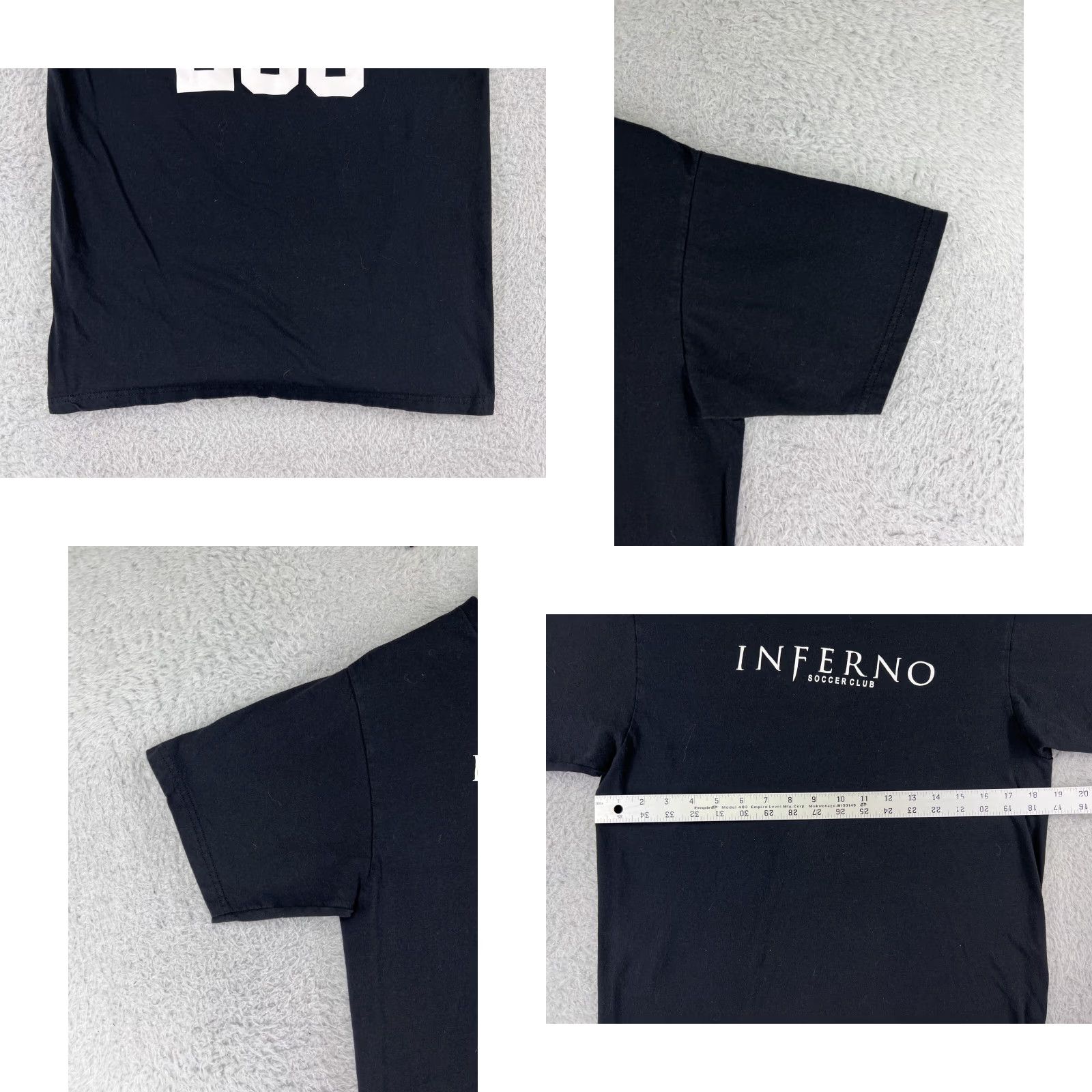 Adidas adidas Shirt Men Medium Black Inferno Soccerclub 280 Short Sleeve Crew Neck Size US M / EU 48-50 / 2 - 8 Thumbnail