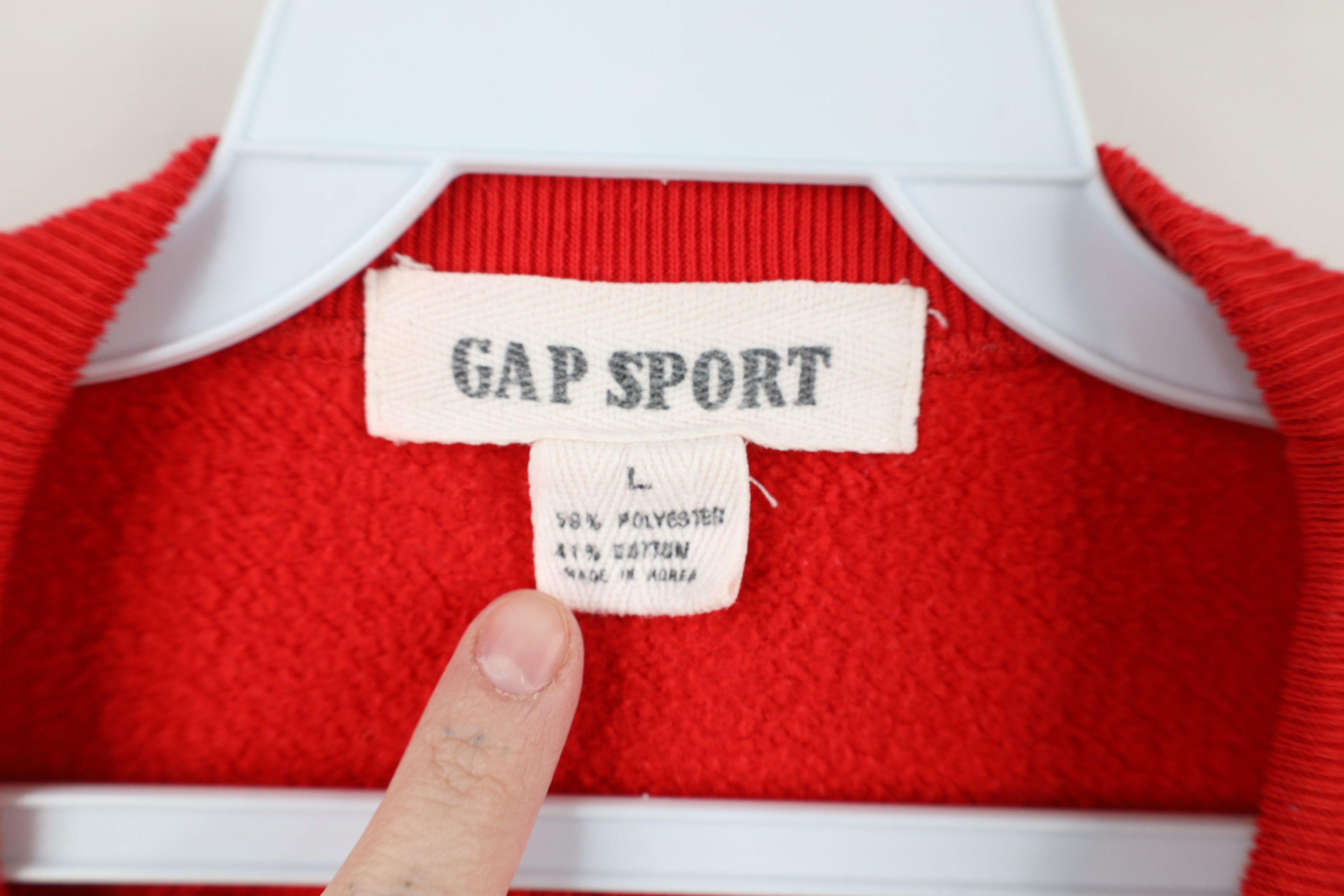 Gap × Vintage Vintage 80s 90s Gap Sport Patch Sailboat Crewneck Sweatshirt Size L / US 10 / IT 46 - 4 Thumbnail