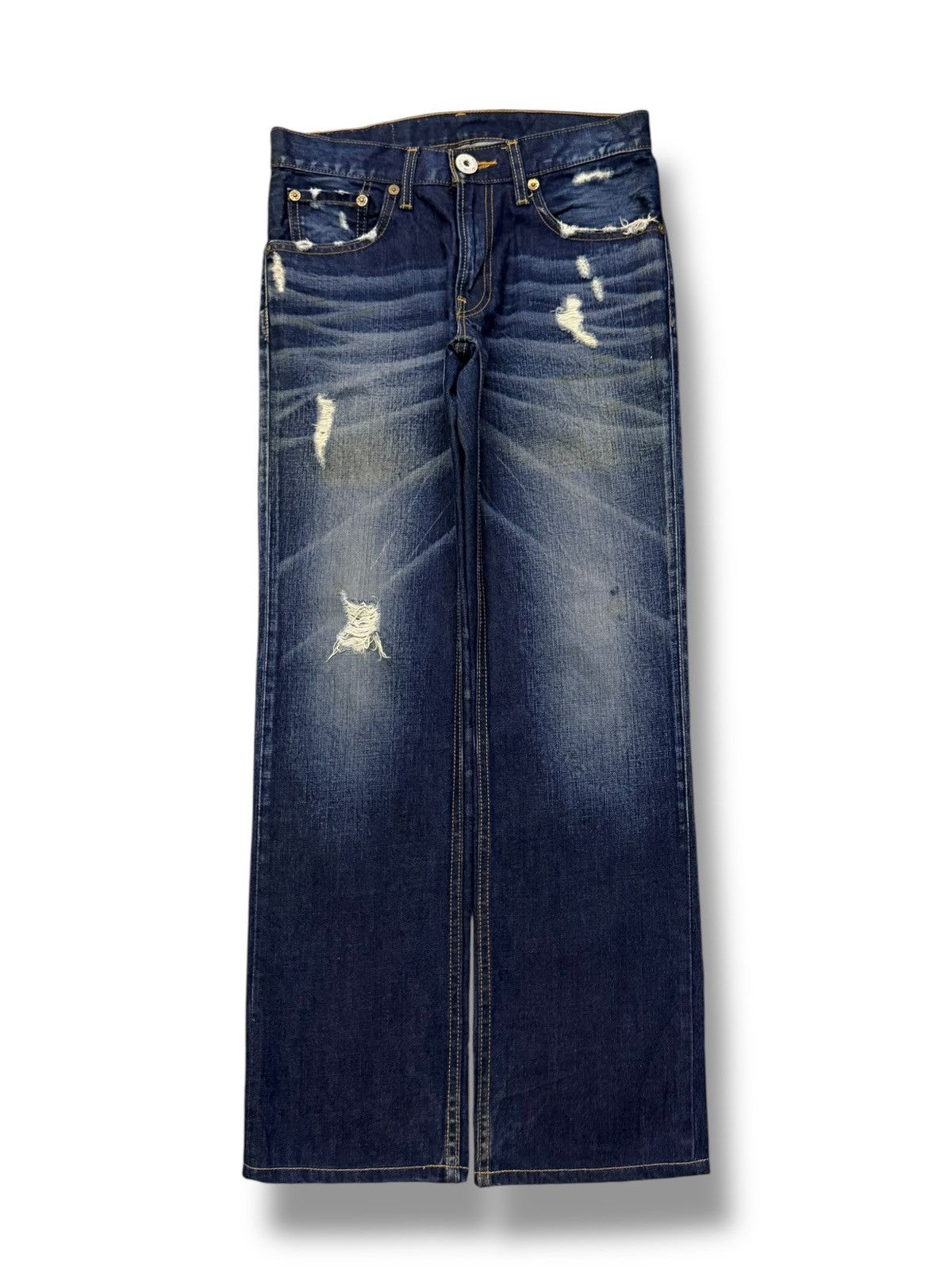 Levi's Vintage Levi’s 502 Denim Jeans | Whisker Wash Distressed W30 Size US 30 / EU 46 - 2 Thumbnail