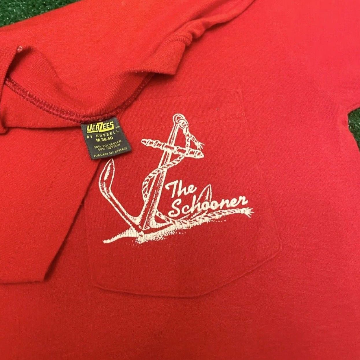 Vintage VINTAGE 80s Daytona Beach Florida The Schooner Sail Boat Bar VTG Shirt Mens M Red Short Sleeve T-Shirt Decade 80s Florida Sail Boat Bar Mens M Size US M / EU 48-50 / 2 - 3 Thumbnail