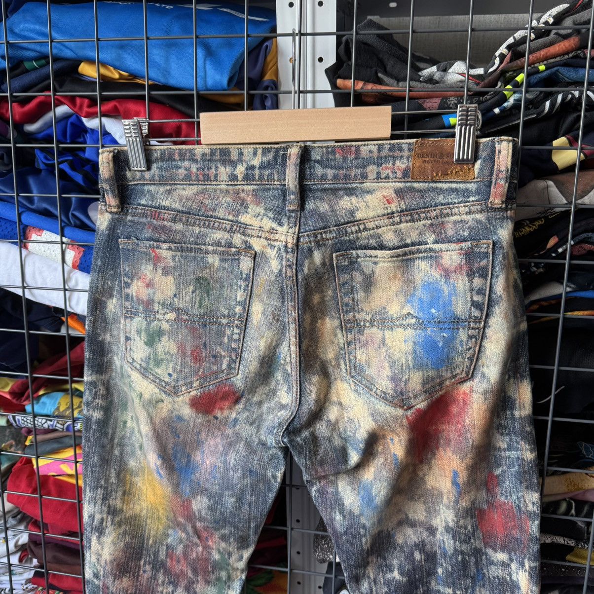 Polo Ralph Lauren Ralph Lauren Denim & Supply Paint Splatter Distress Jeans Size 28" / US 6 / IT 42 - 3 Thumbnail