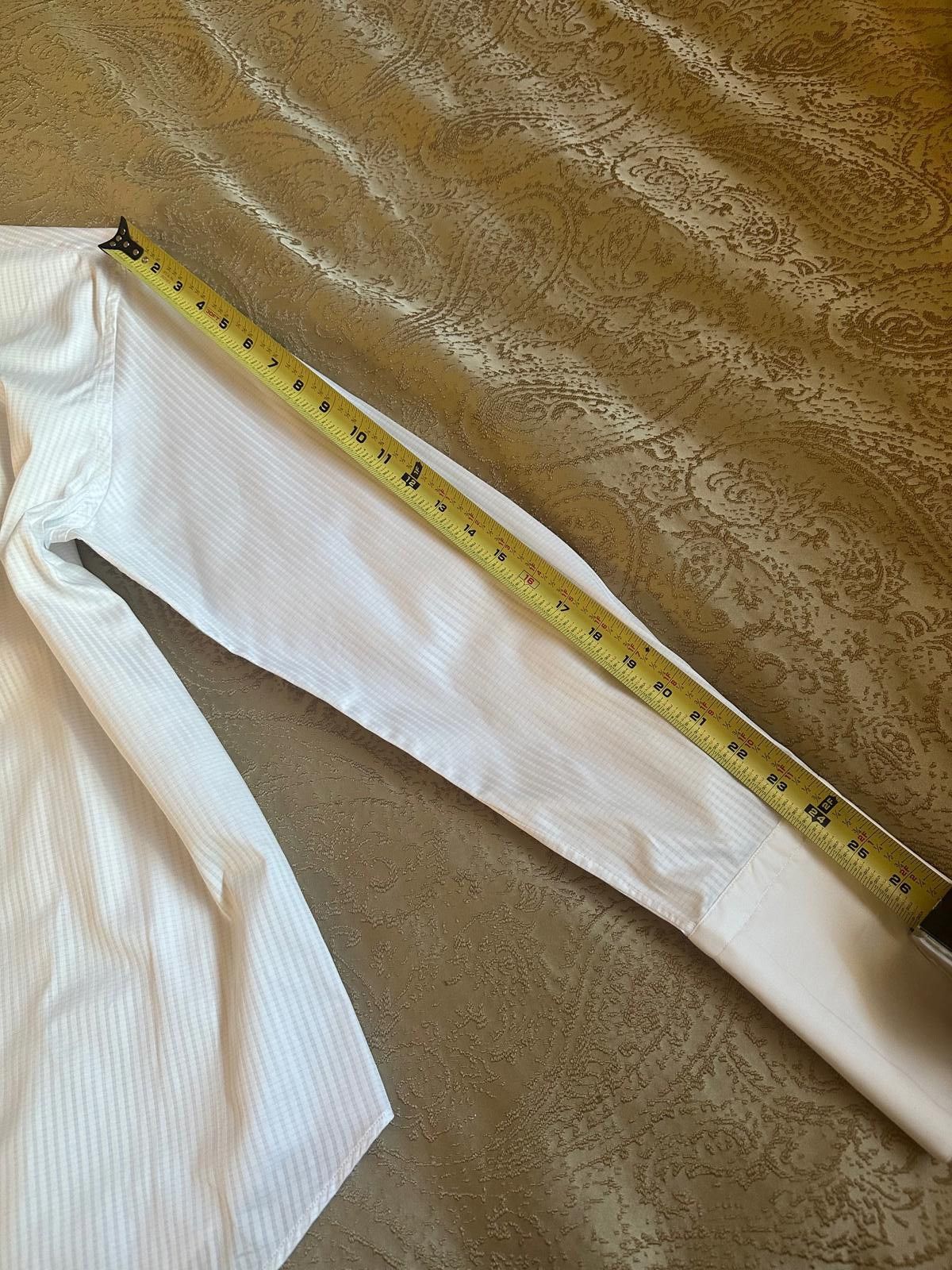 Brandini Brandolini Men's White Dress Shirt – French Cuff Size 42R - 8 Thumbnail