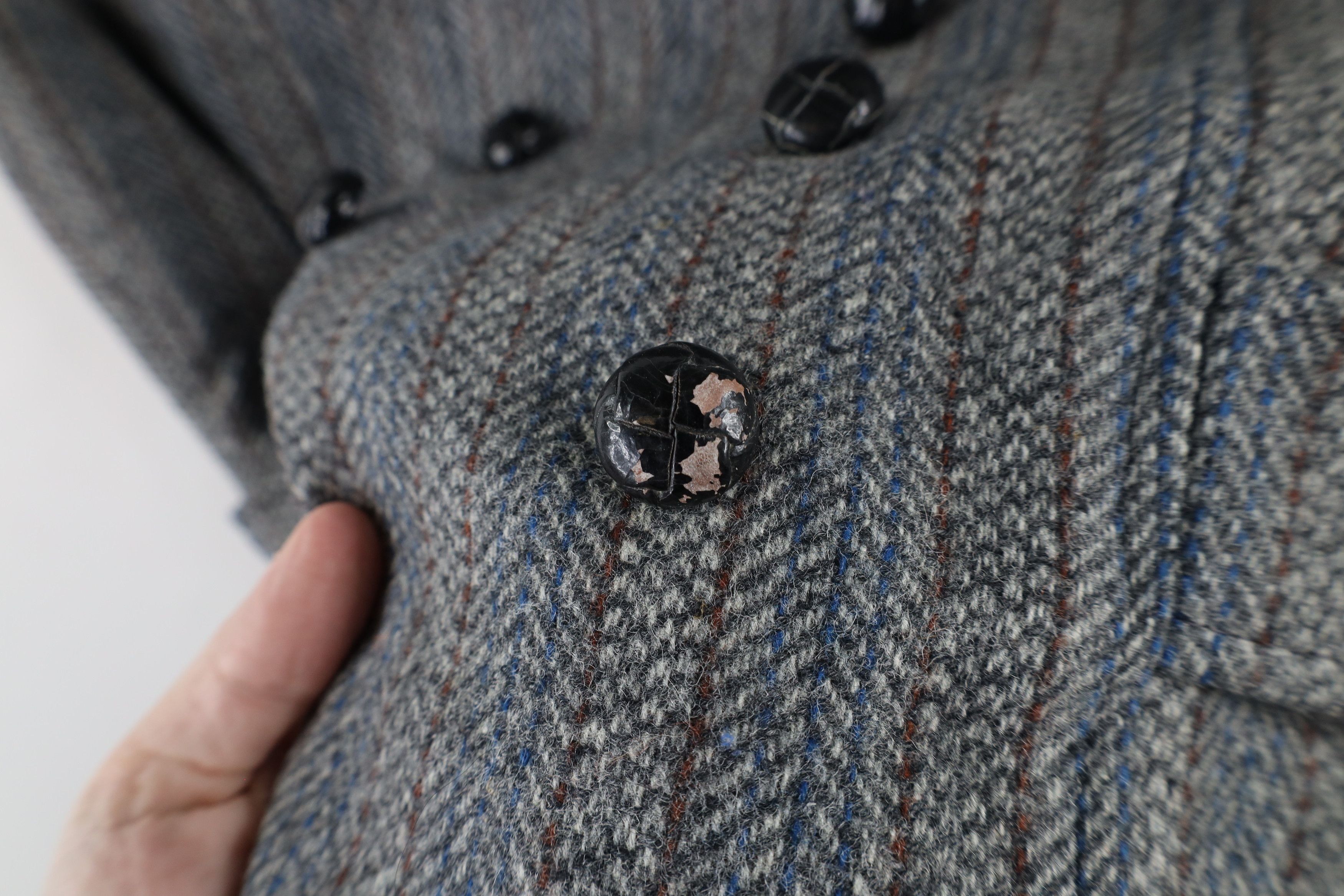 Vintage Vintage 60s 70s Streetwear Tweed Button Back Vest Jacket USA Size M / US 6-8 / IT 42-44 - 4 Thumbnail