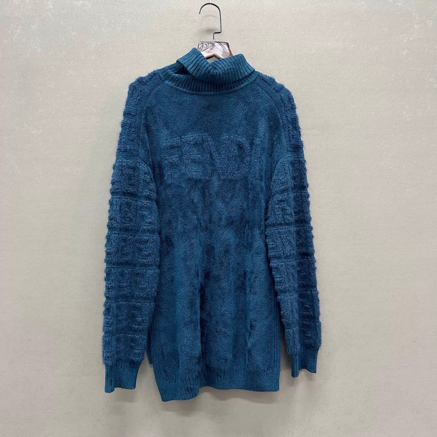 Fendi FENDI FF All-Over Turtleneck Knit Sweater 36 (99N) Size XS / US 0-2 / IT 36-38 - 2 Thumbnail
