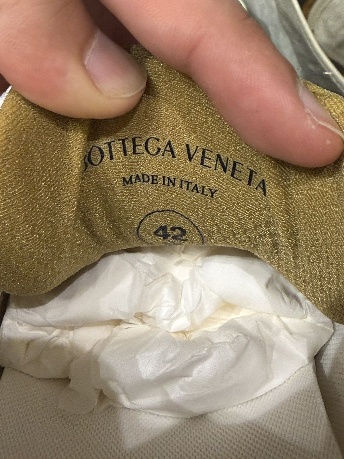 Bottega Veneta Bottega Veneta Orbit Sneaker - Gold/White Size US 9 / EU 42 - 9 Thumbnail