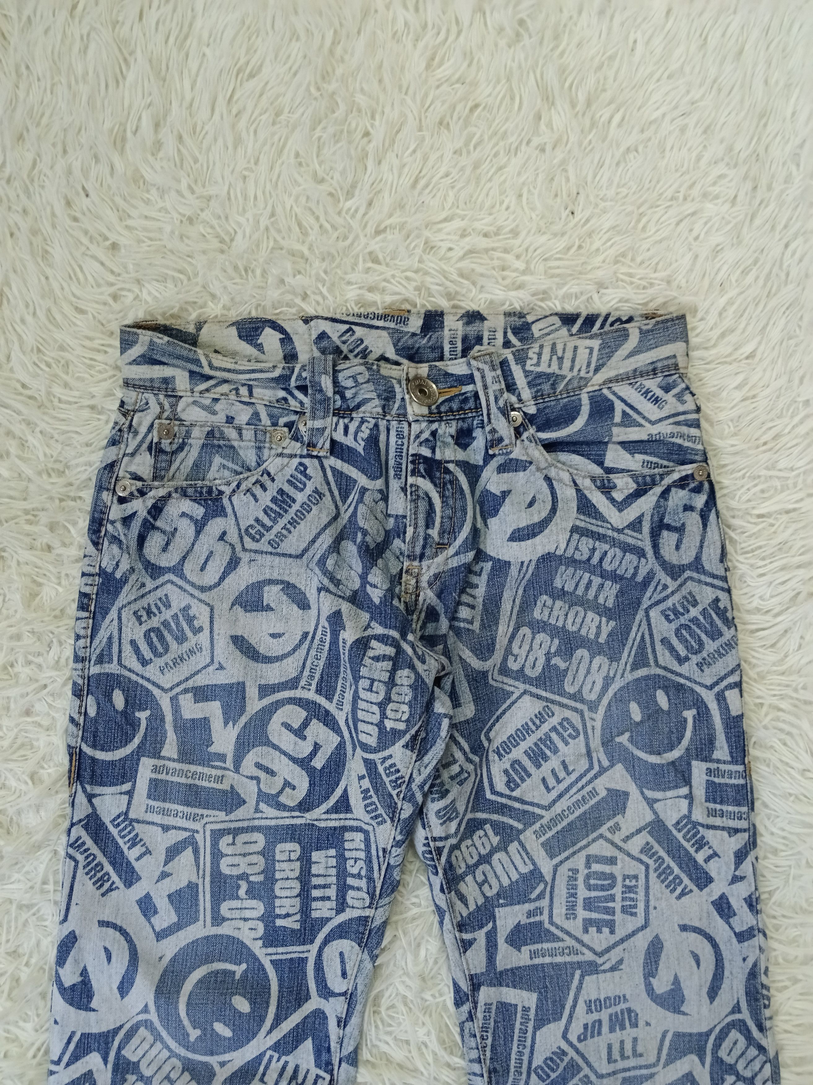 Japanese Brand INSANE 90s🔥CO&LU FULLPRINT Size US 32 / EU 48 - 3 Thumbnail
