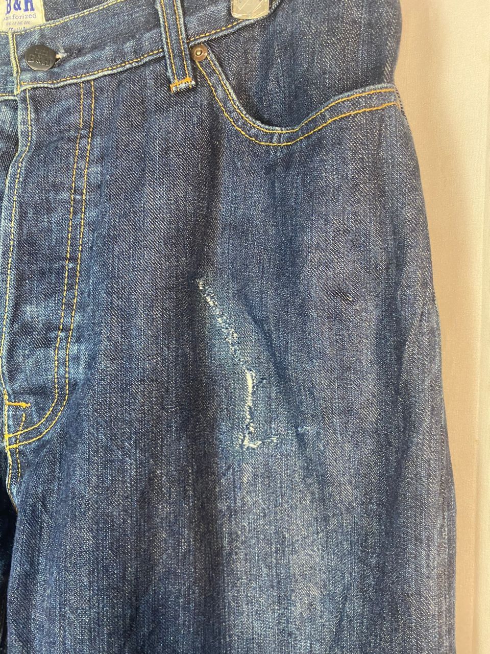 Other Vintage B&H balance &harmony selvedge denim jeans Size US 34 / EU 50 - 6 Thumbnail