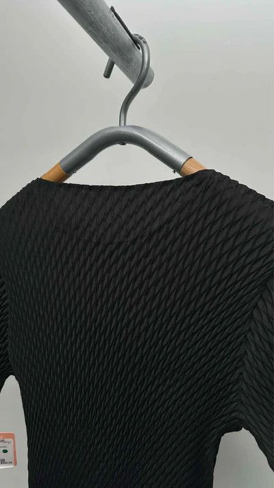 Issey Miyake o1tko10526 Sleek Pleats Top in Black Size M / US 6-8 / IT 42-44 - 7 Thumbnail