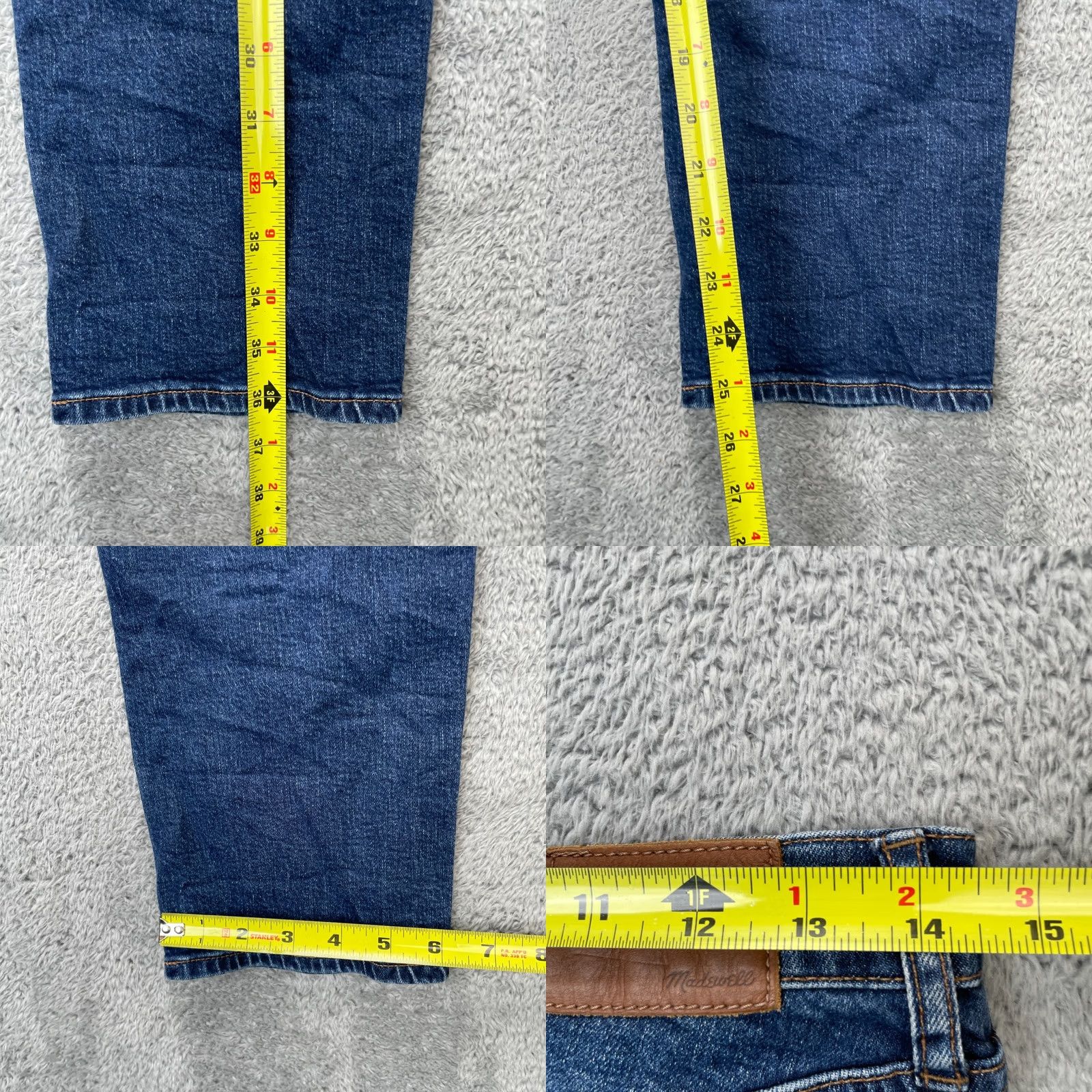 Madewell Madewell Jeans Womens 28 Blue Cruiser Straight Leg Whiskered Denim Logo Mid Rise Shirt? Size 28" / US 6 / IT 42 - 8 Thumbnail
