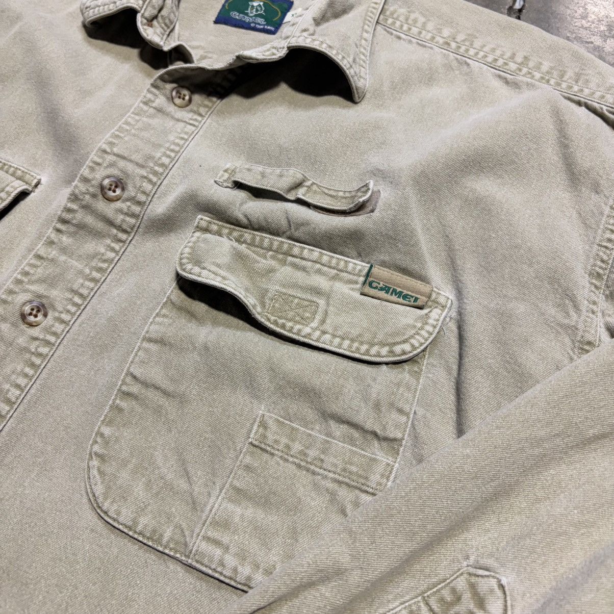 Camel Vintage Camel Cigarettes Button Up Shirt Work Utility 90s Size US XL / EU 56 / 4 - 5 Thumbnail