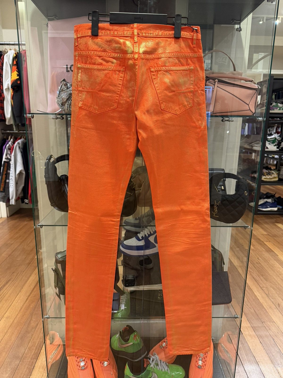 Dior Dior ‘Planisphere’ Denim Jeans - Orange Size US 32 / EU 48 - 2 Thumbnail