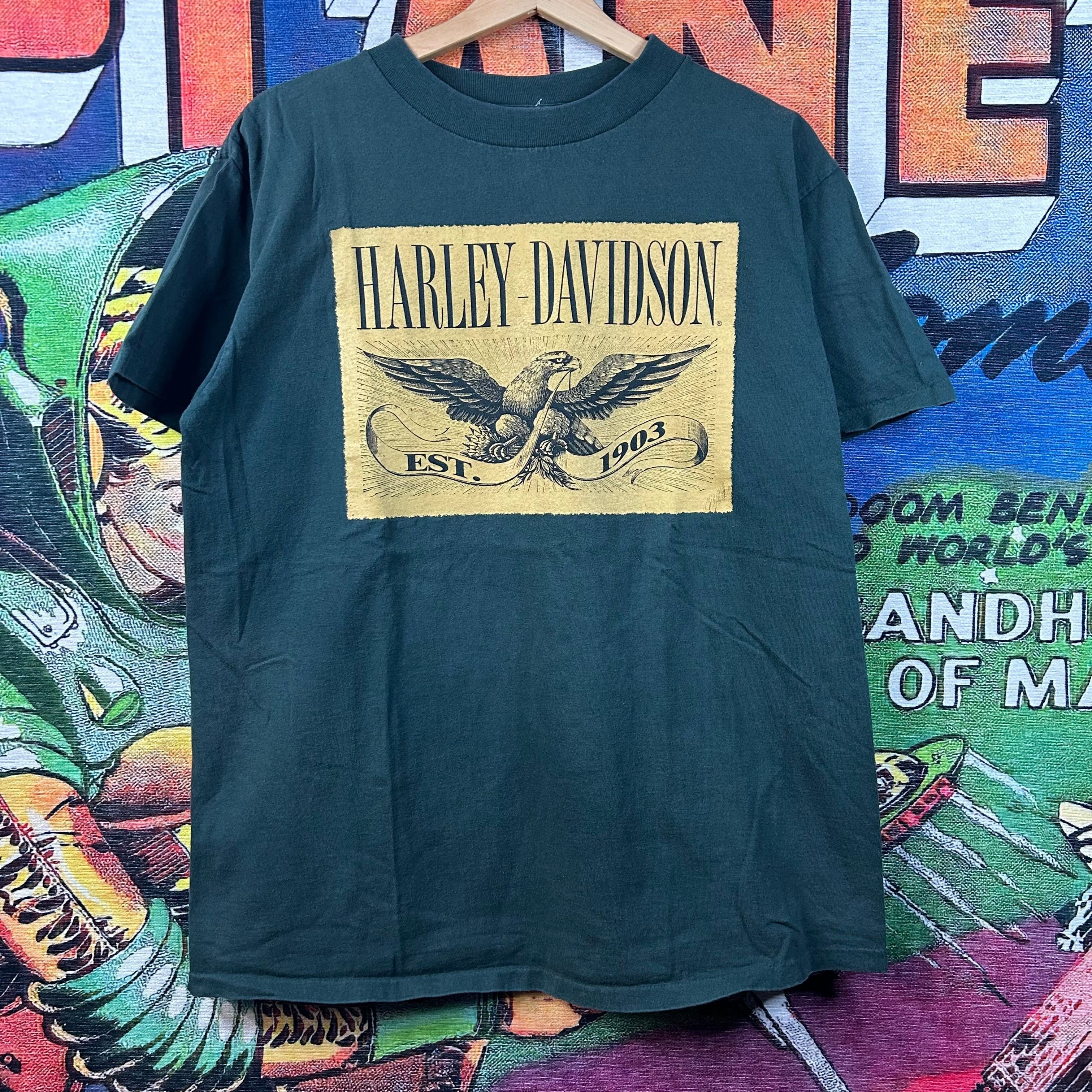 Harley Davidson × Vintage Vintage 90s Harley Davidson Tee Size Large Size US L / EU 52-54 / 3 - 1 Thumbnail