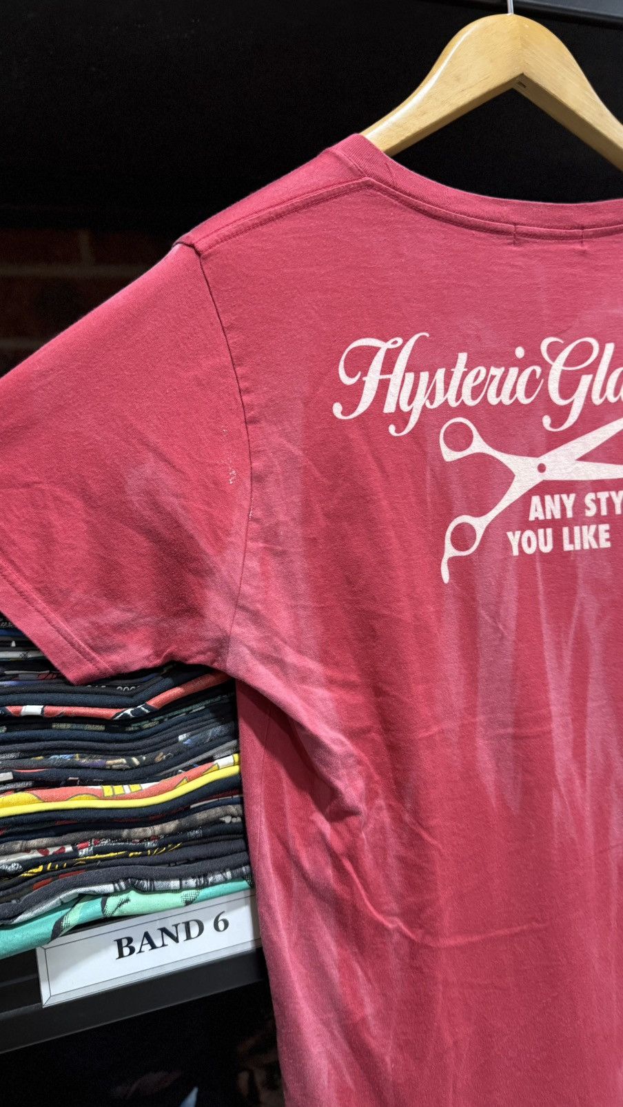 Hysteric Glamour Vintage Hysteric Glamour Beuty Salon Sun Faded V Net Tee Size US L / EU 52-54 / 3 - 12 Thumbnail
