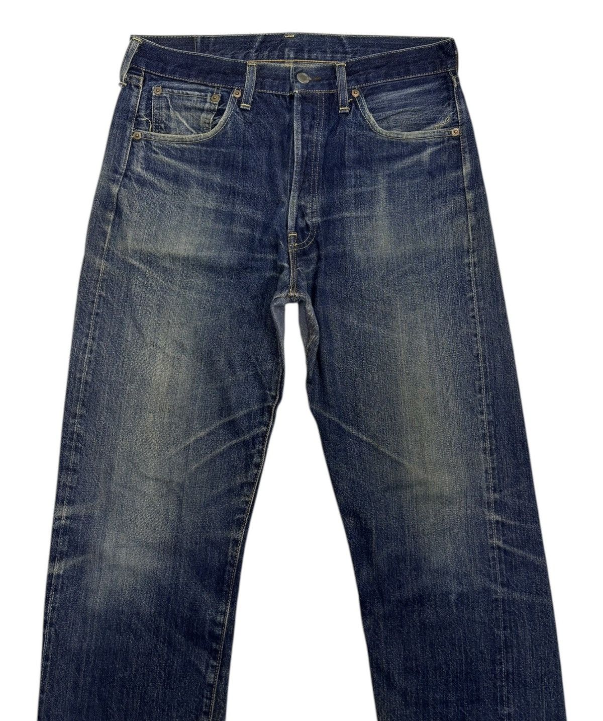 Levi's 🔥VTG 501 BIG E SELVEDGE DISTRESSED DENIM JEANS Size US 32 / EU 48 - 3 Thumbnail