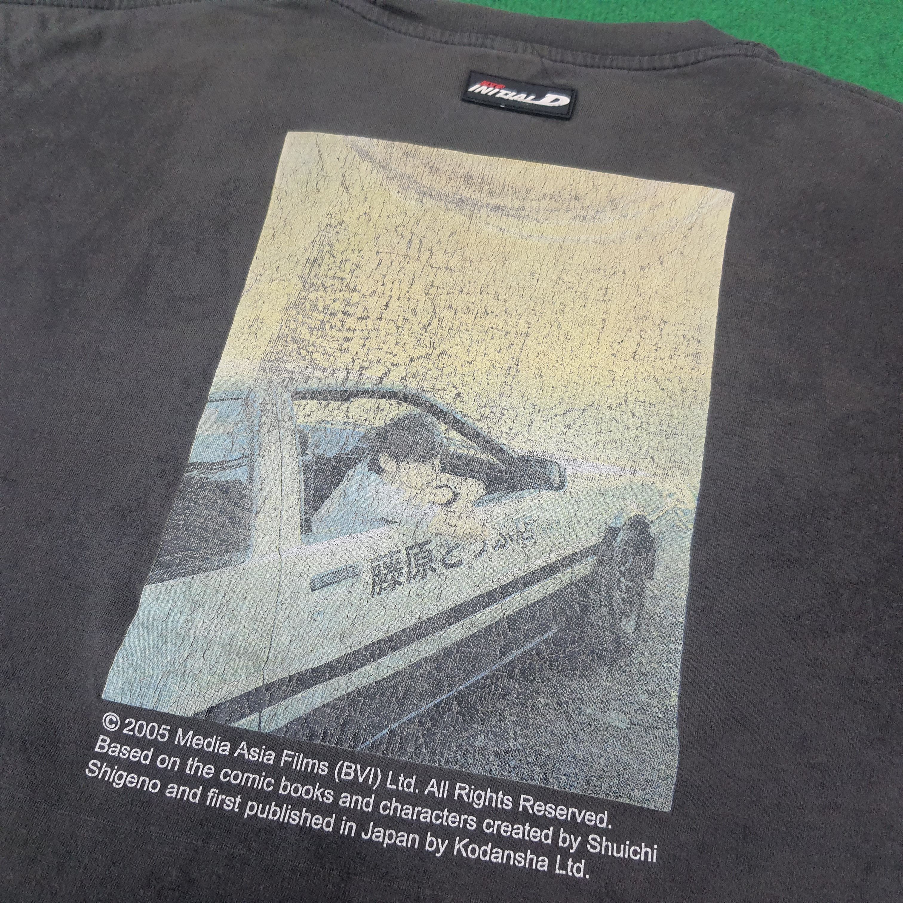 Japanese Brand Vintage Initial D Racing Japan Tshirt C259N65 Size US L / EU 52-54 / 3 - 2 Thumbnail