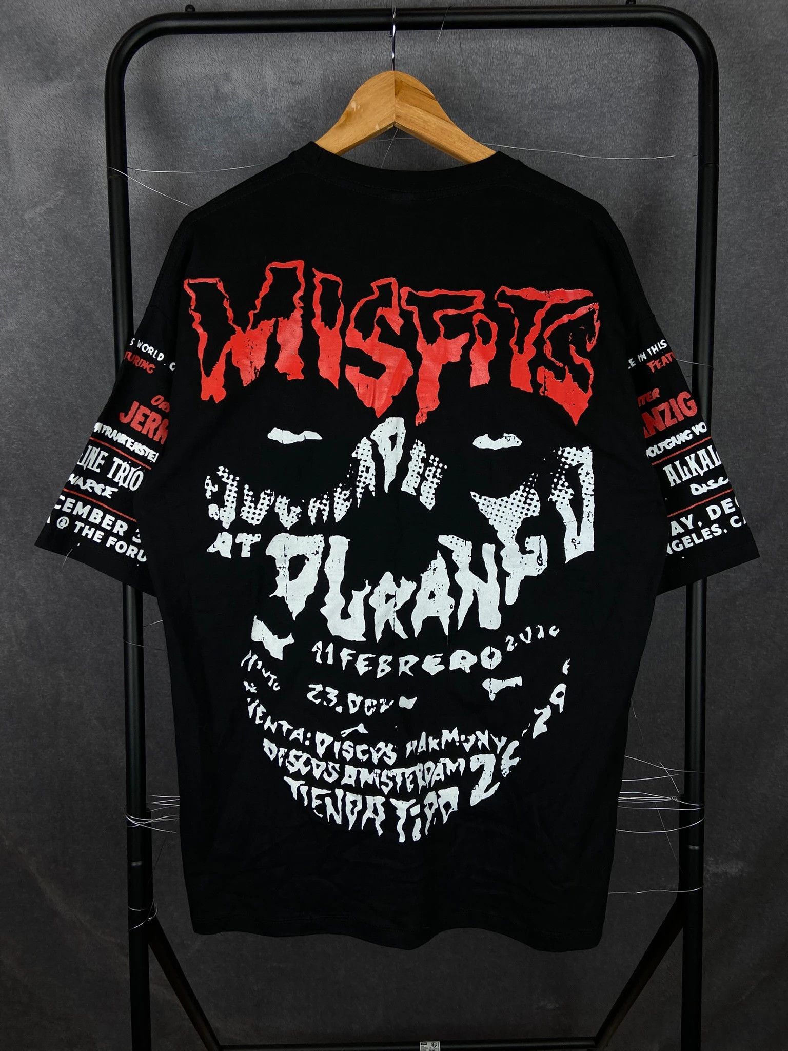 Misfits Misfits Tee XL Vintage Band Shirt AOP Double Print Black Size US XL / EU 56 / 4 - 2 Thumbnail